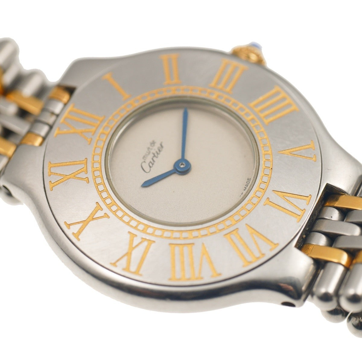 Cartier Must 21LM Wristwatch - Off White, Stainless Steel