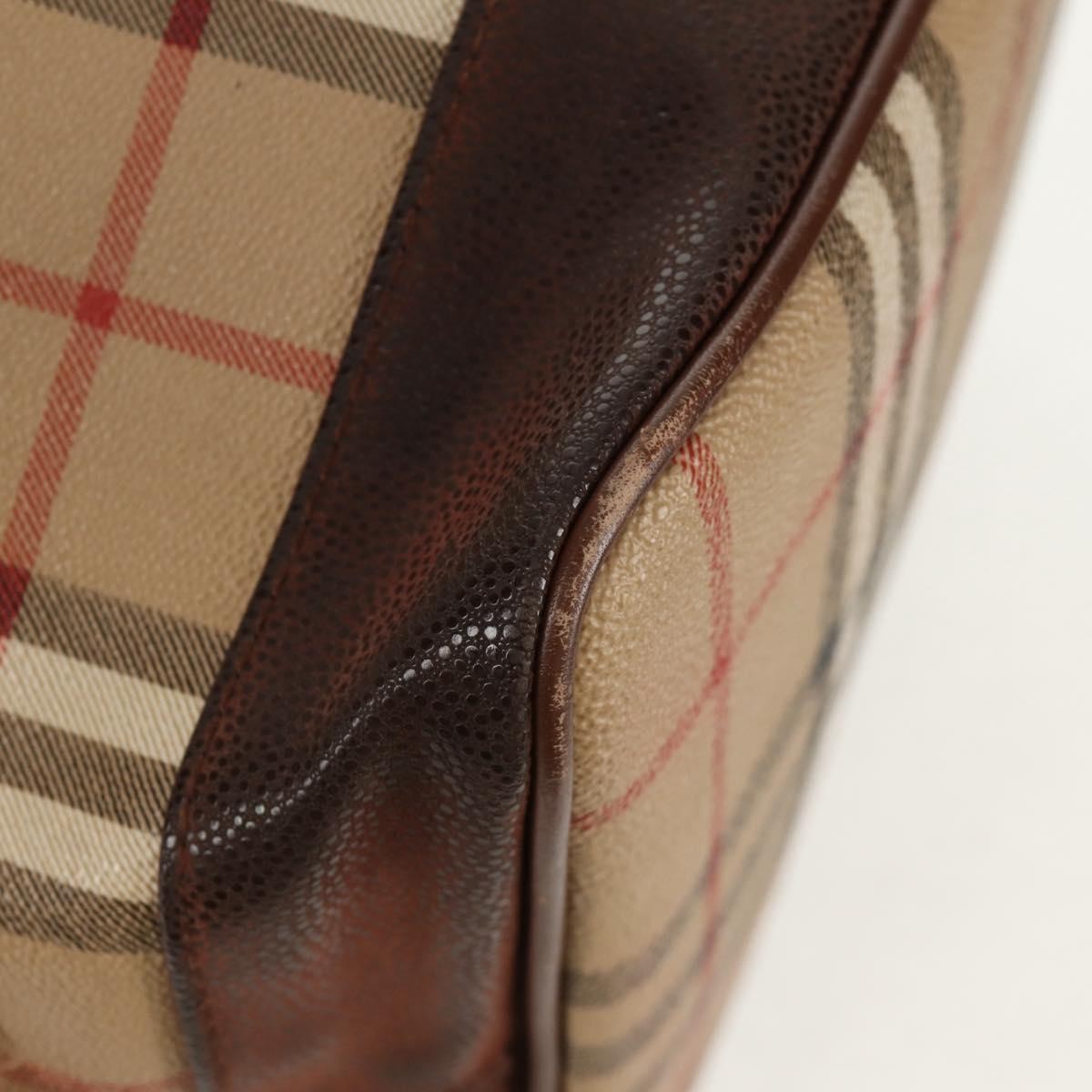 Burberrys Nova Check Hand Bag - Beige/Gold, PVC Leather