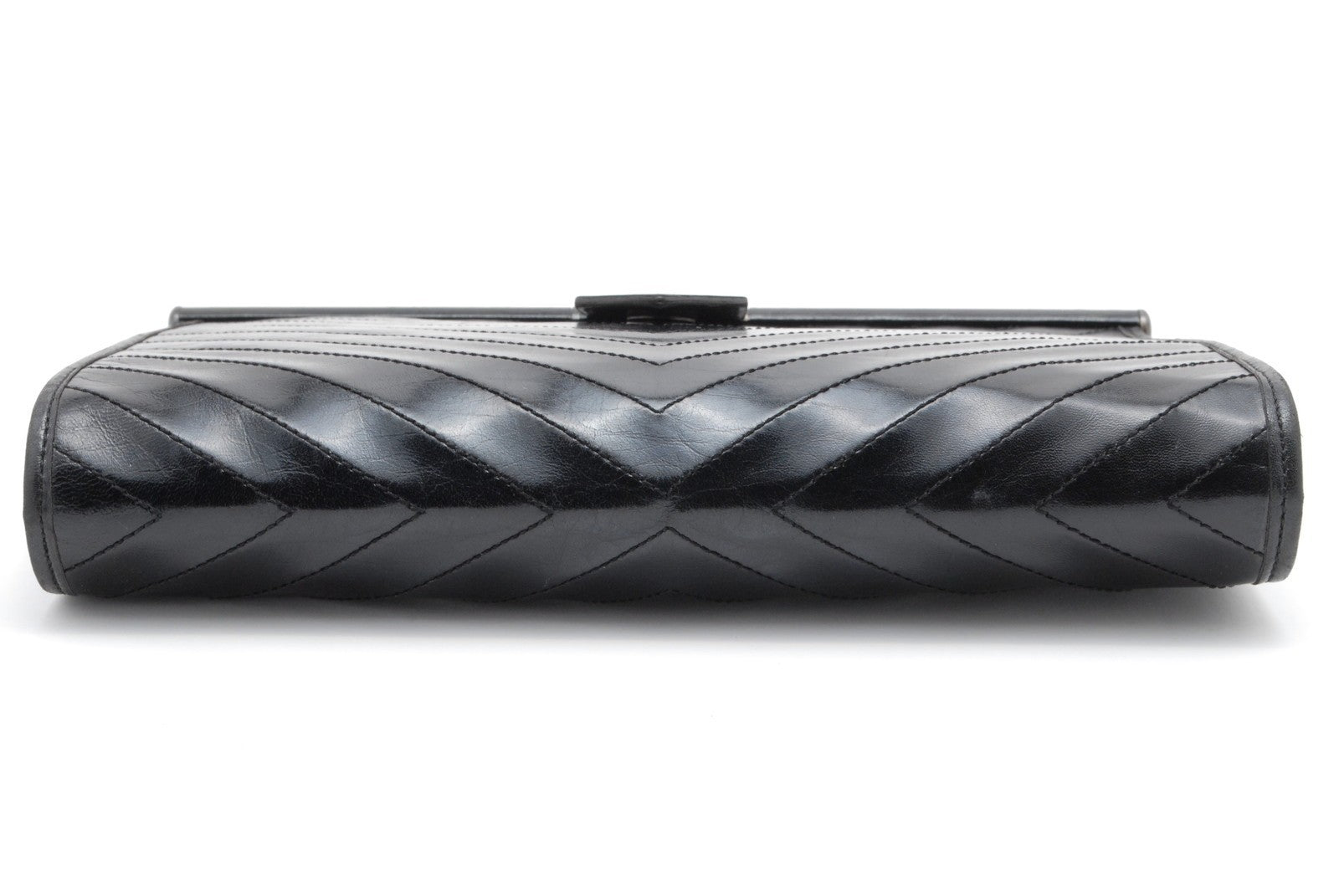 Saint Laurent Yves Clutch Bag - Black, Leather