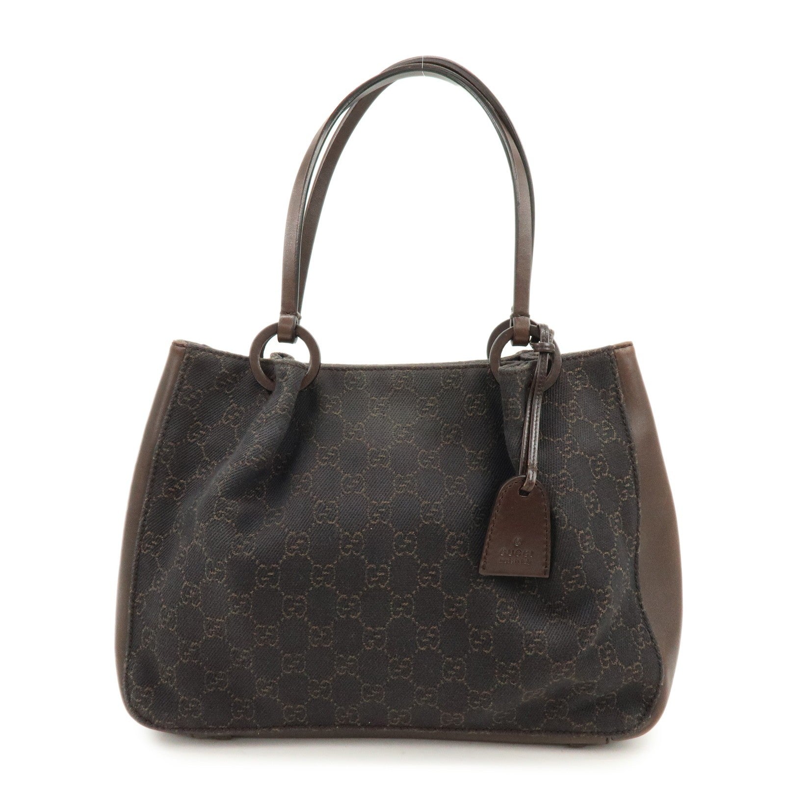 Gucci Shoulder Tote Bag - Brown, GG Canvas and Leather