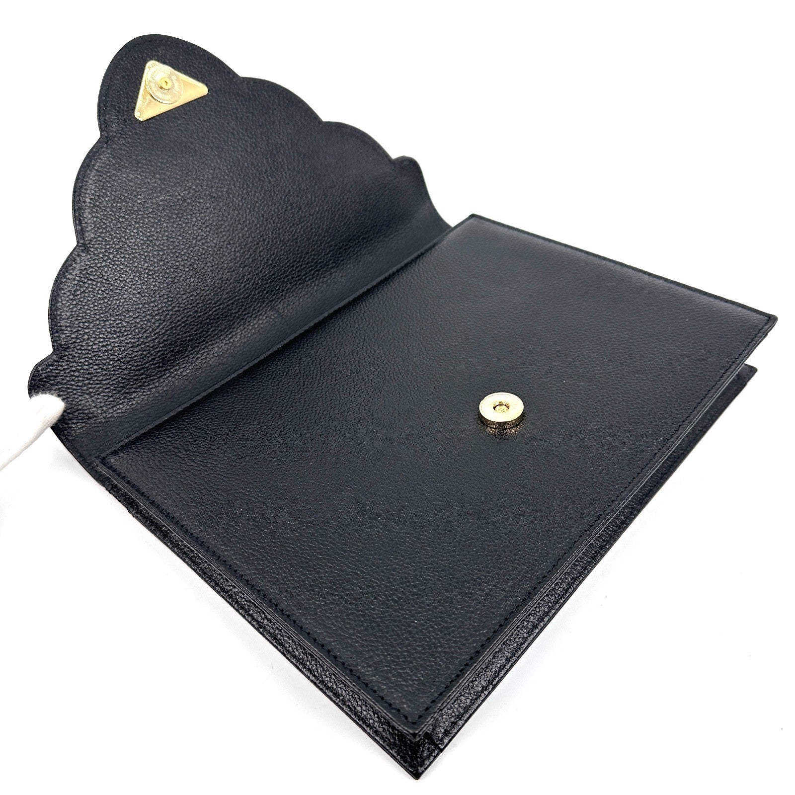 Saint Laurent Yves Clutch Bag - Black, Leather