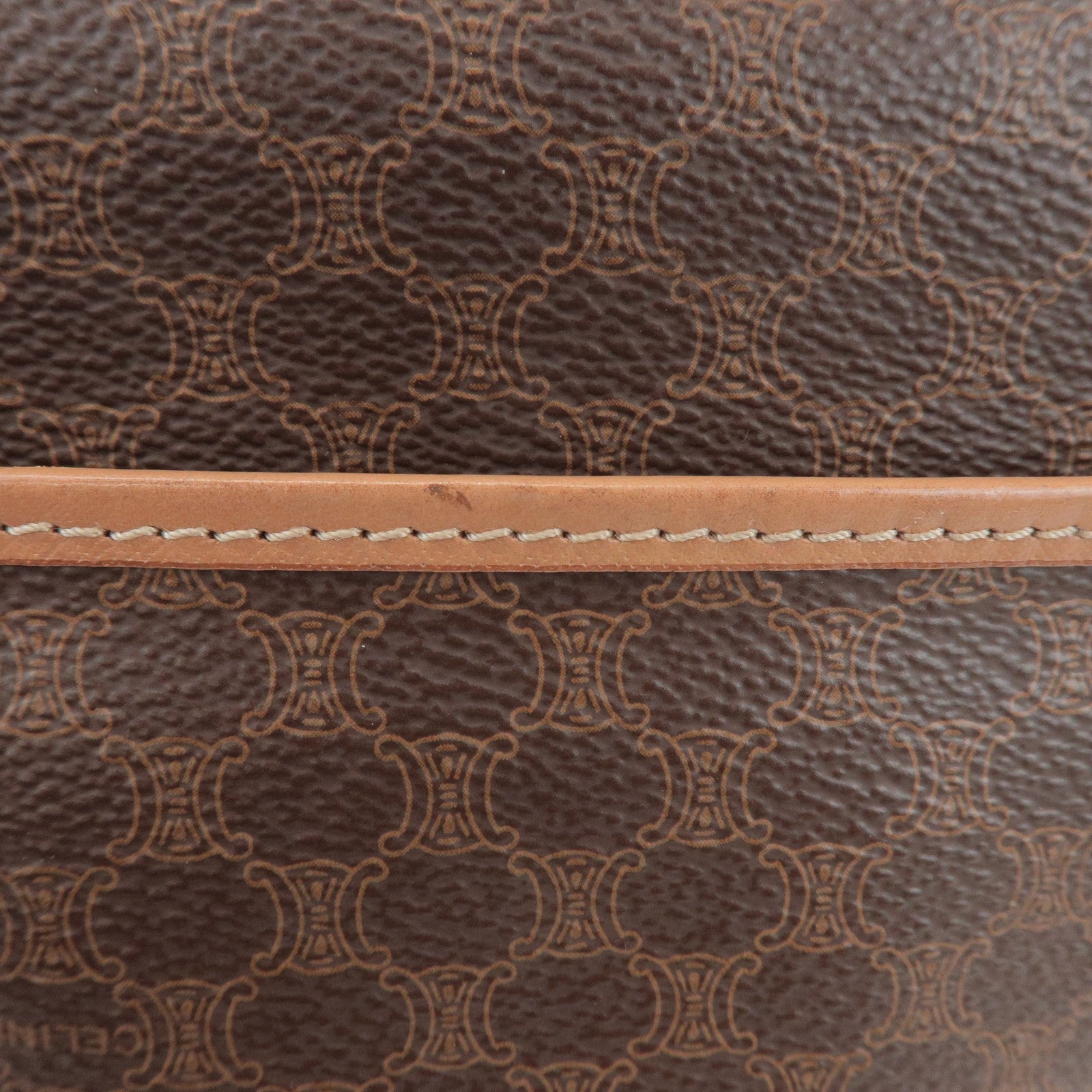 Celine Macadam Shoulder Bag - Brown, PVC Leather