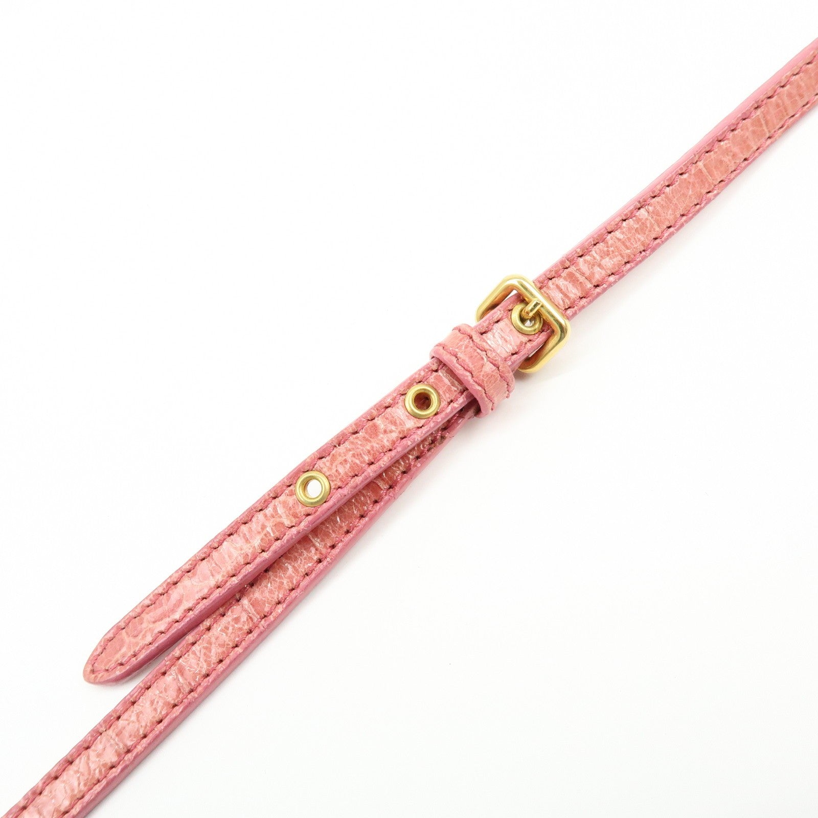 Miu Miu Embossed Leather Crossbody Bag - Pink, Leather