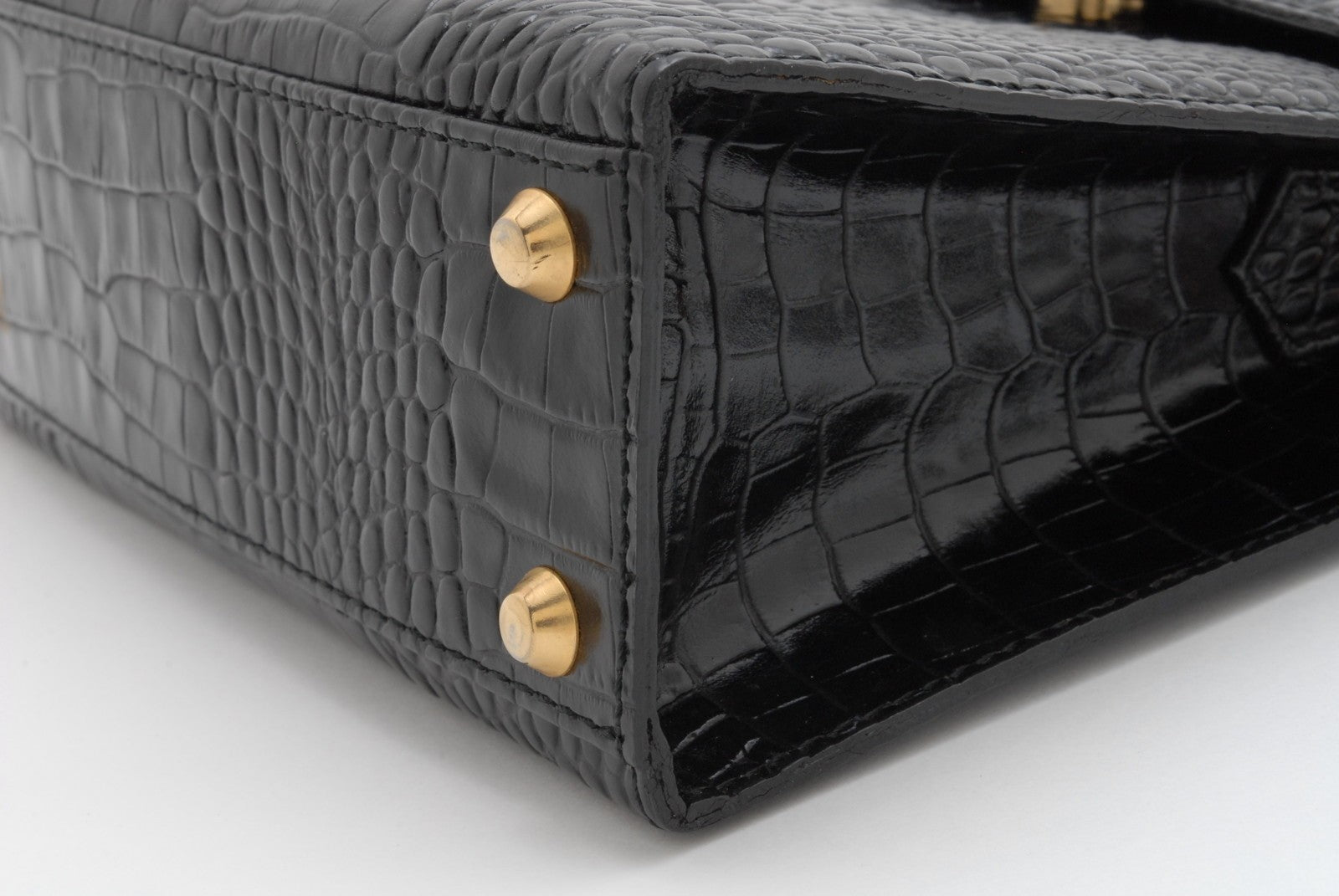 Saint Laurent Yves Saint Laurent 2Way Hand Shoulder Bag - Black, Leather