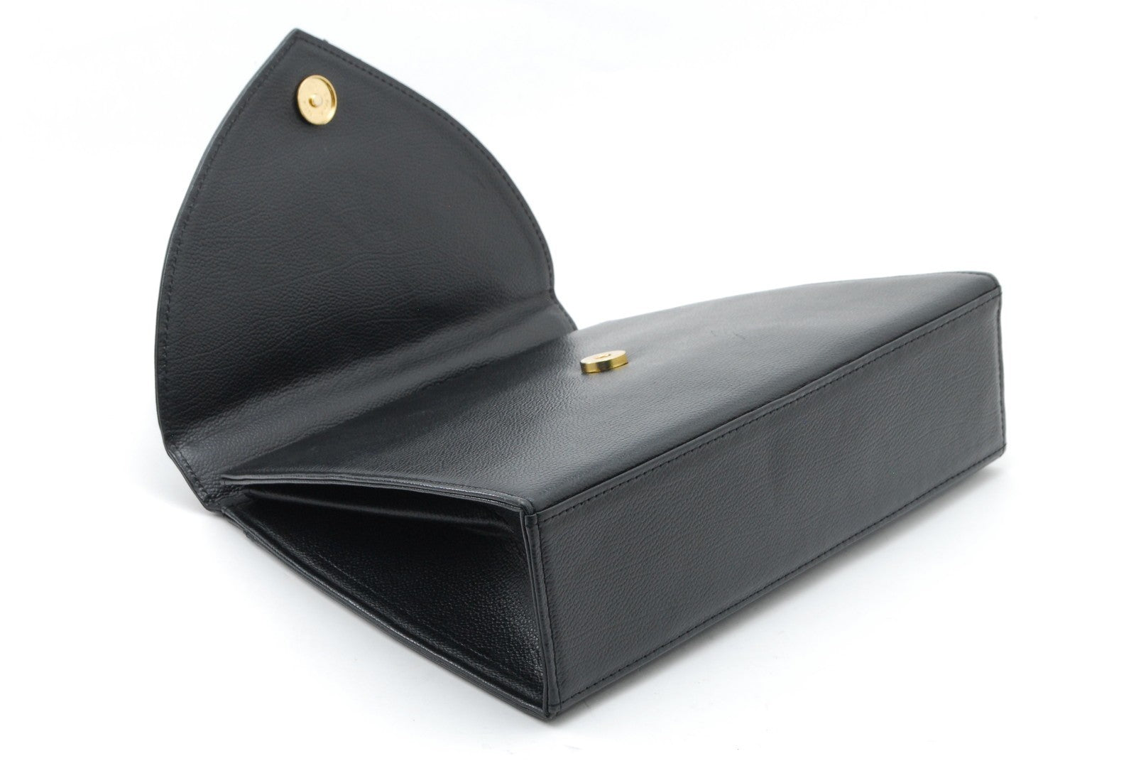 Saint Laurent Vintage Top Handle Handbag - Black, Leather