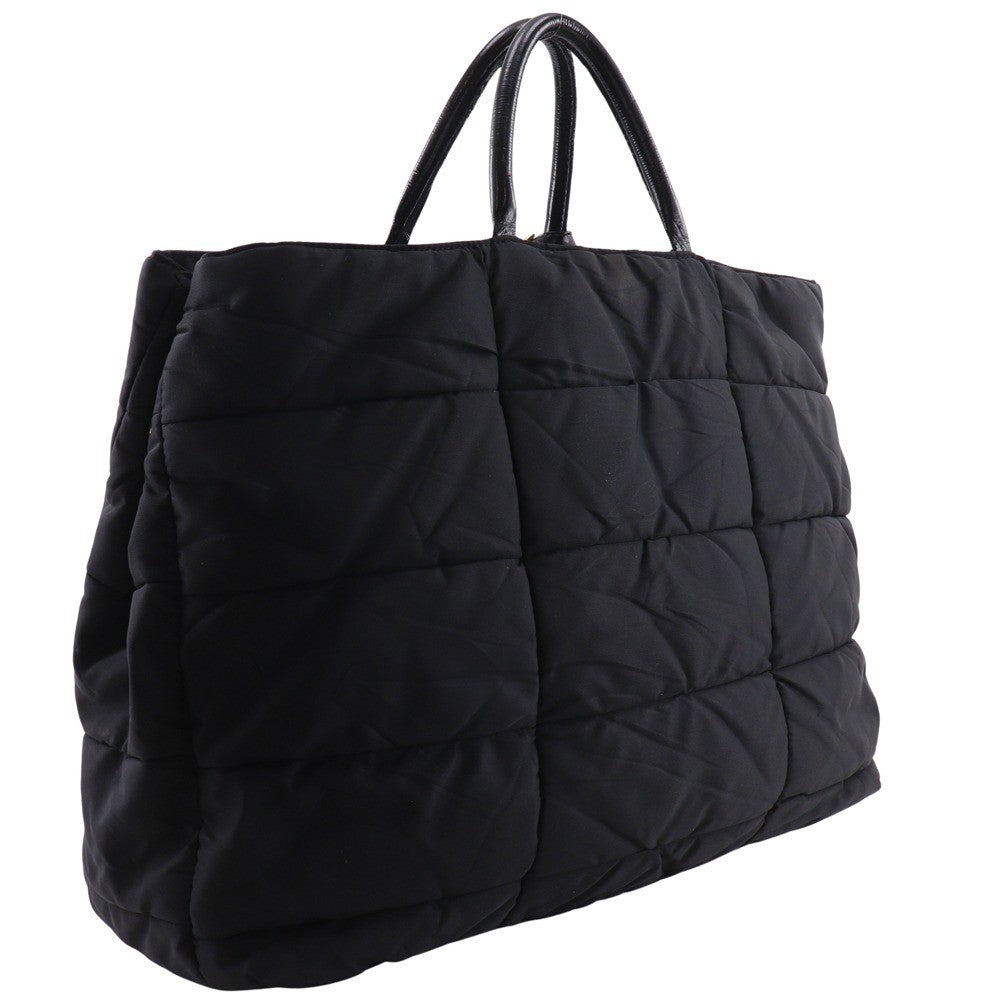 Prada Quilted Tote Handbag - Black, Nylon