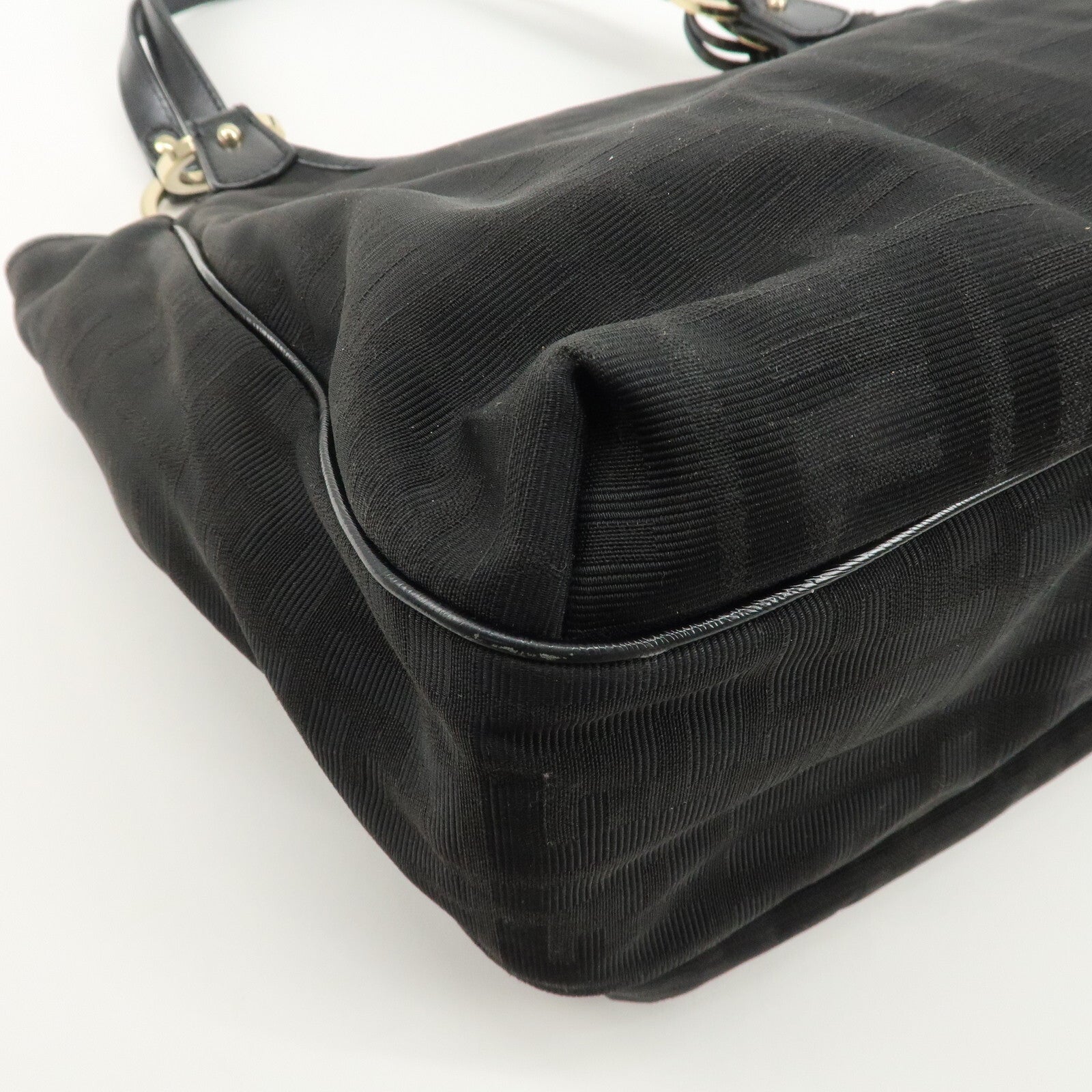 Fendi Zucca Tote Bag - Black, Canvas and Leather