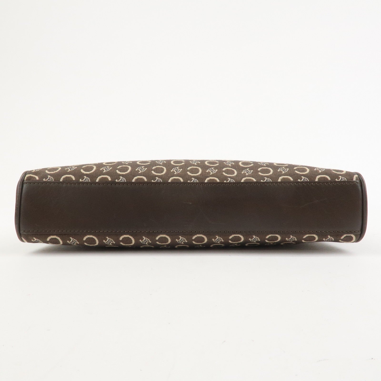 Celine C Macadam Hand Bag - Brown, Canvas and Leather