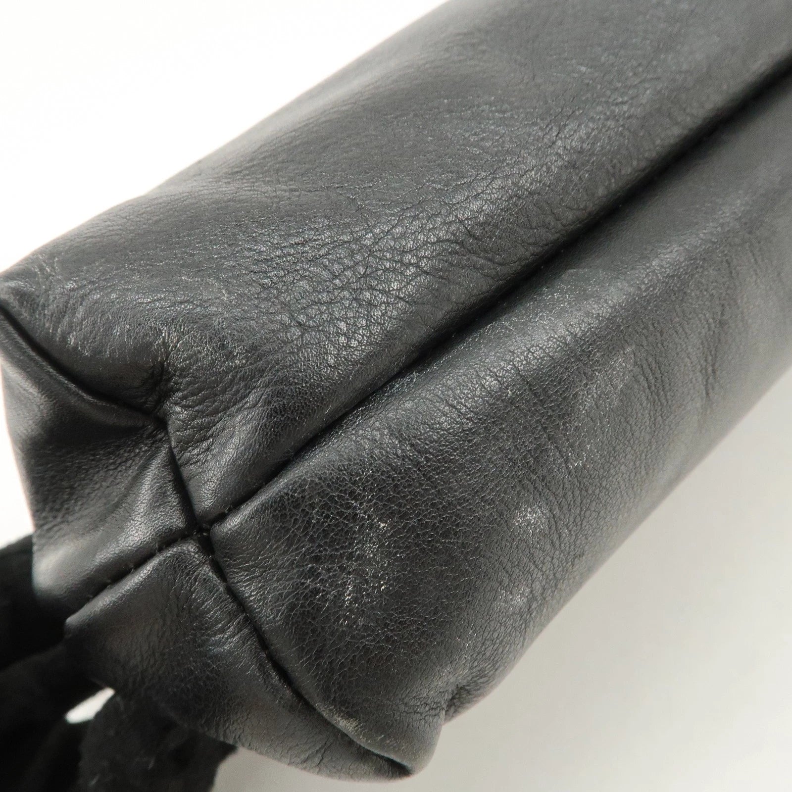 CELINE Clutch - Black, Leather