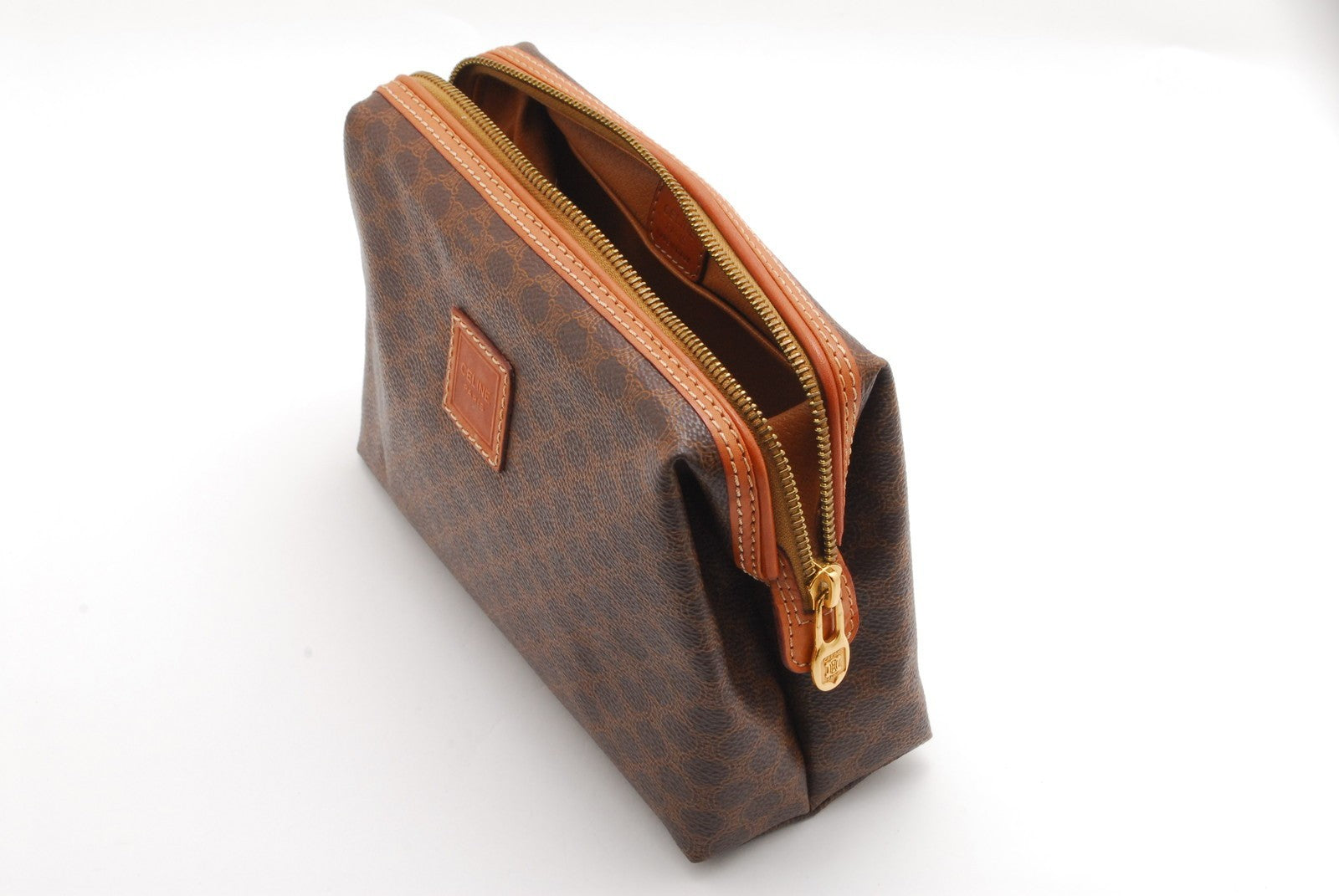 Celine Macadam Pouch - Brown, PVC Leather