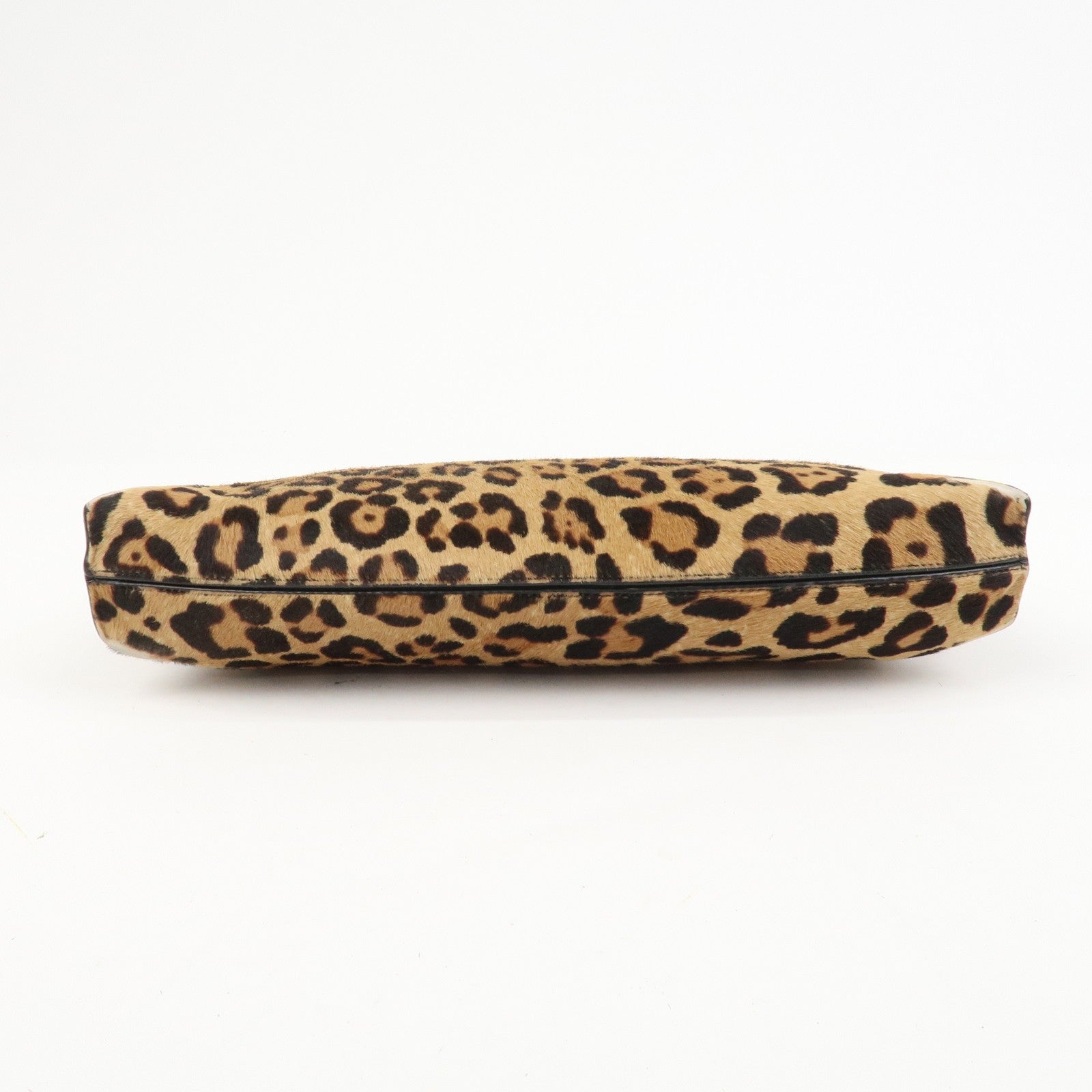 Loewe Anagram Logo Clutch Bag - Leopard, Unborn Calf Leather