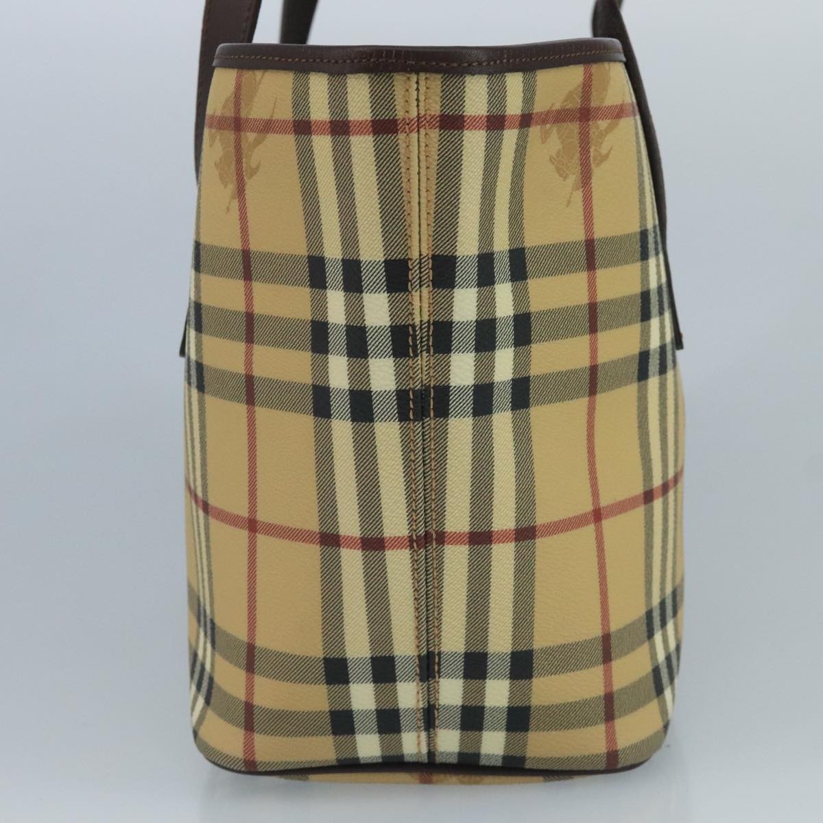 Burberry Nova Check Tote Bag - Beige, PVC Leather