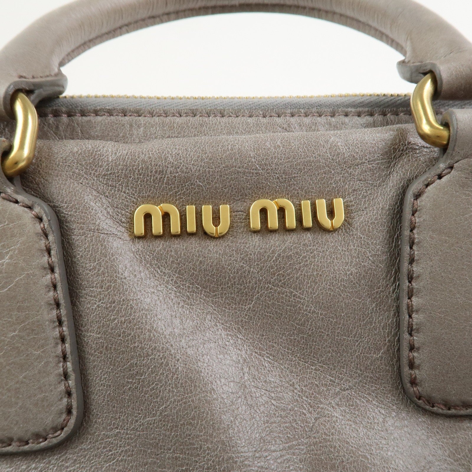 Miu Miu 2Way Bag - Gray, Leather