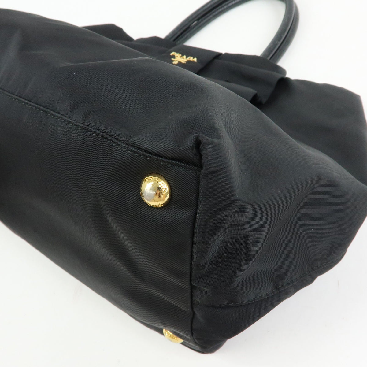 Prada Hand Bag - Black, Nylon and Leather