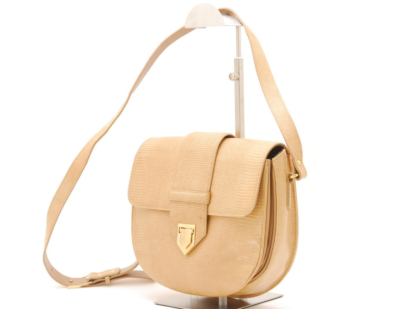 Saint Laurent Yves Vintage Shoulder Bag - Beige, Leather