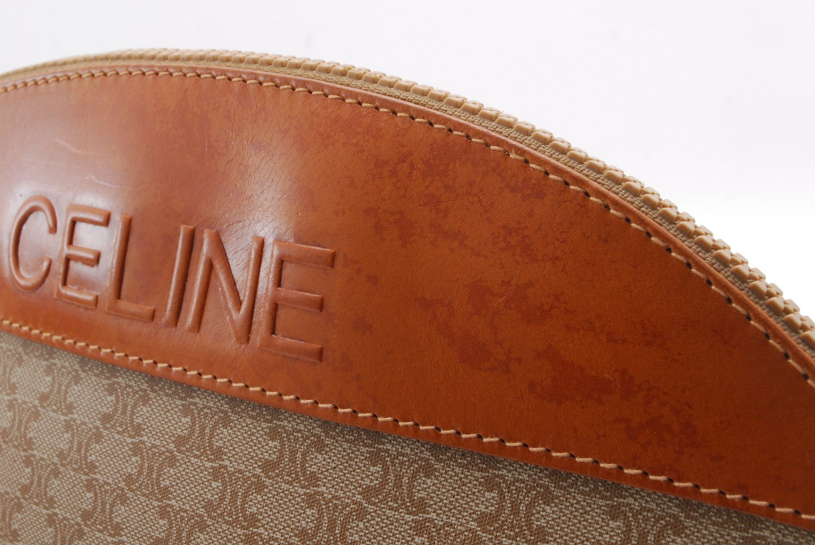 Celine C Charm Clutch Bag - Beige Brown, PVC