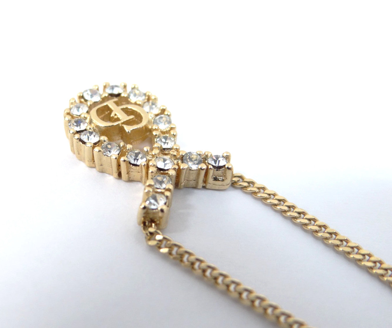 Dior Chain Necklace Pendant - Gold, Metal