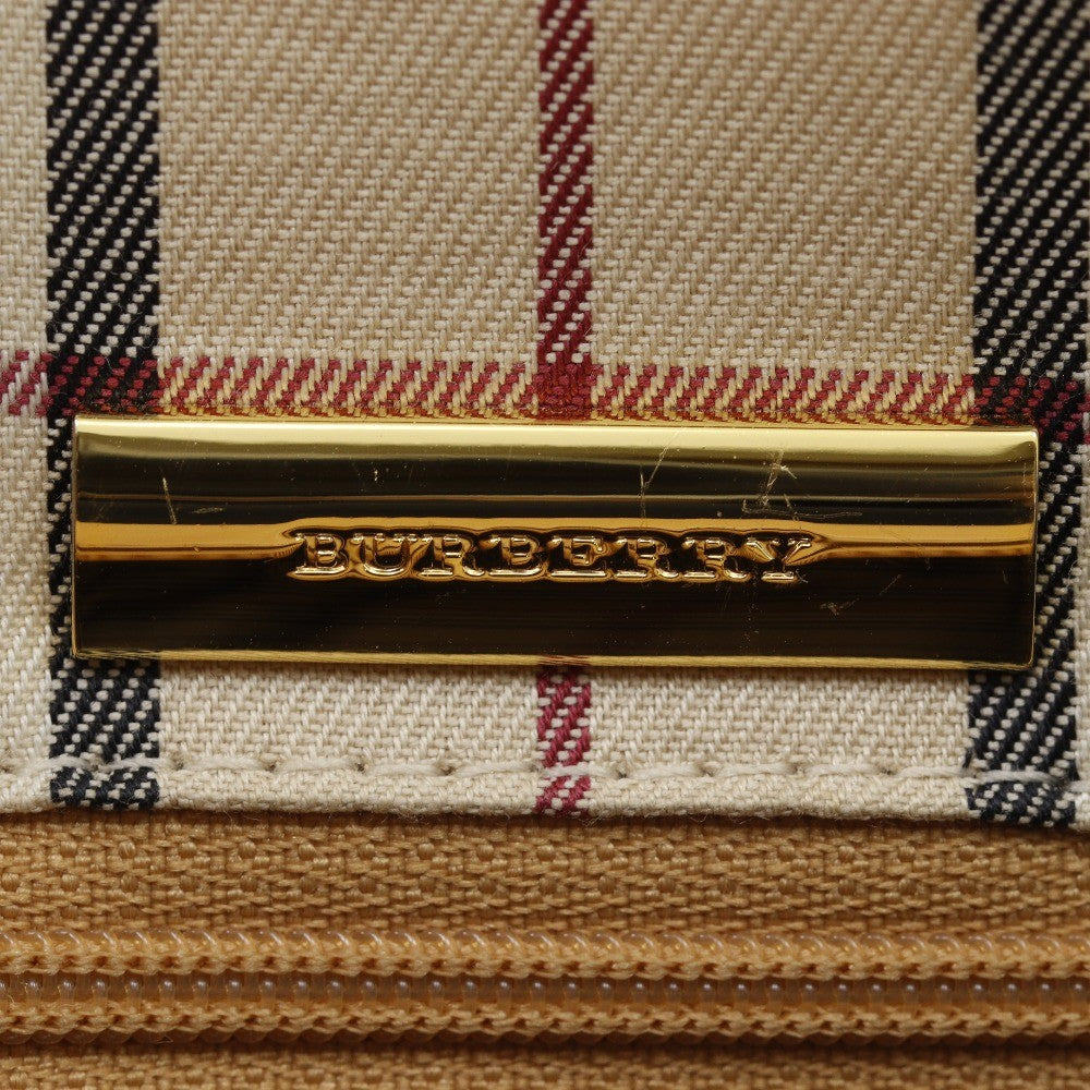 Burberry Logo Embossing Tote Bag - Beige, Leather