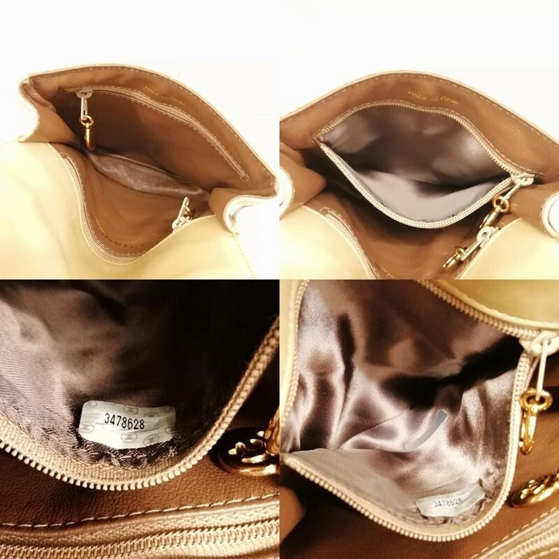 Chanel Bicolor Matelasse Waist Pouch Bag - Beige, Lambskin