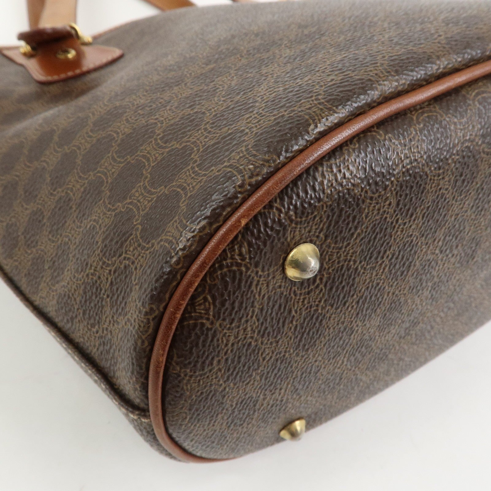 Celine Macadam Tote Bag - Brown, PVC Canvas Leather