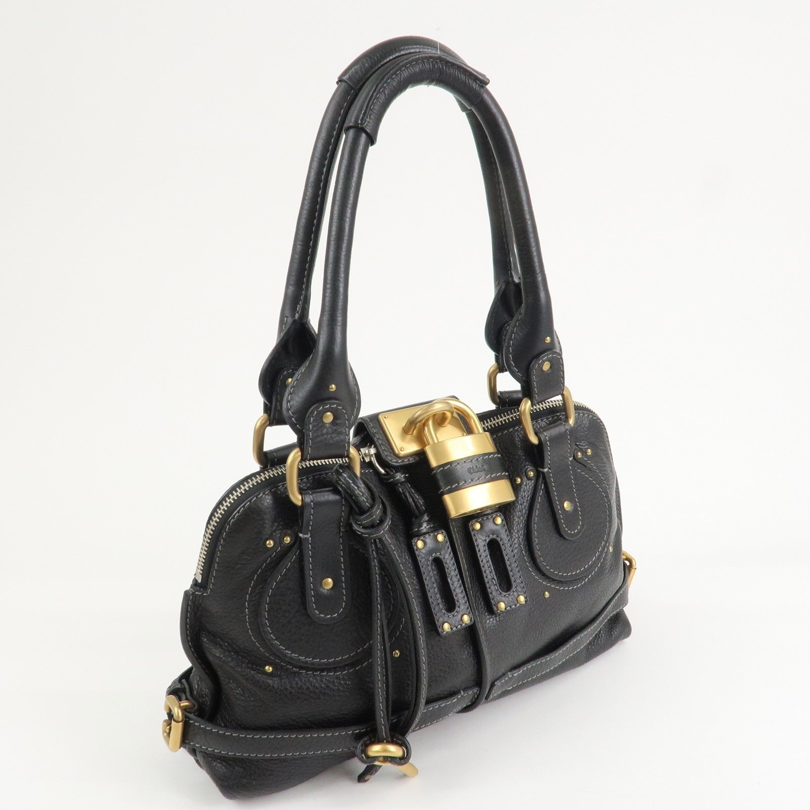 Chloe Paddington Hand Bag - Black, Leather