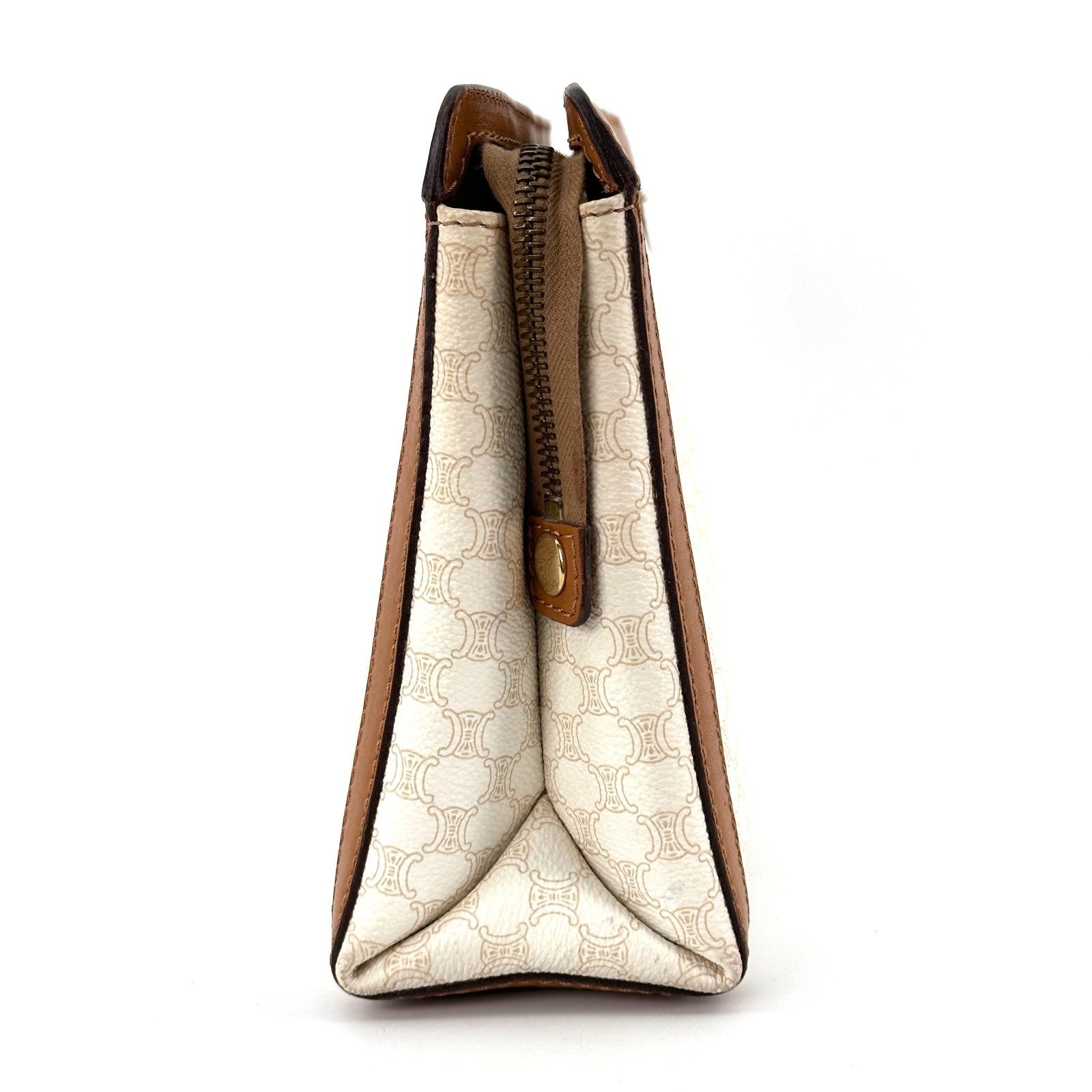 Celine Macadam Clutch Bag - Ivory, PVC Leather