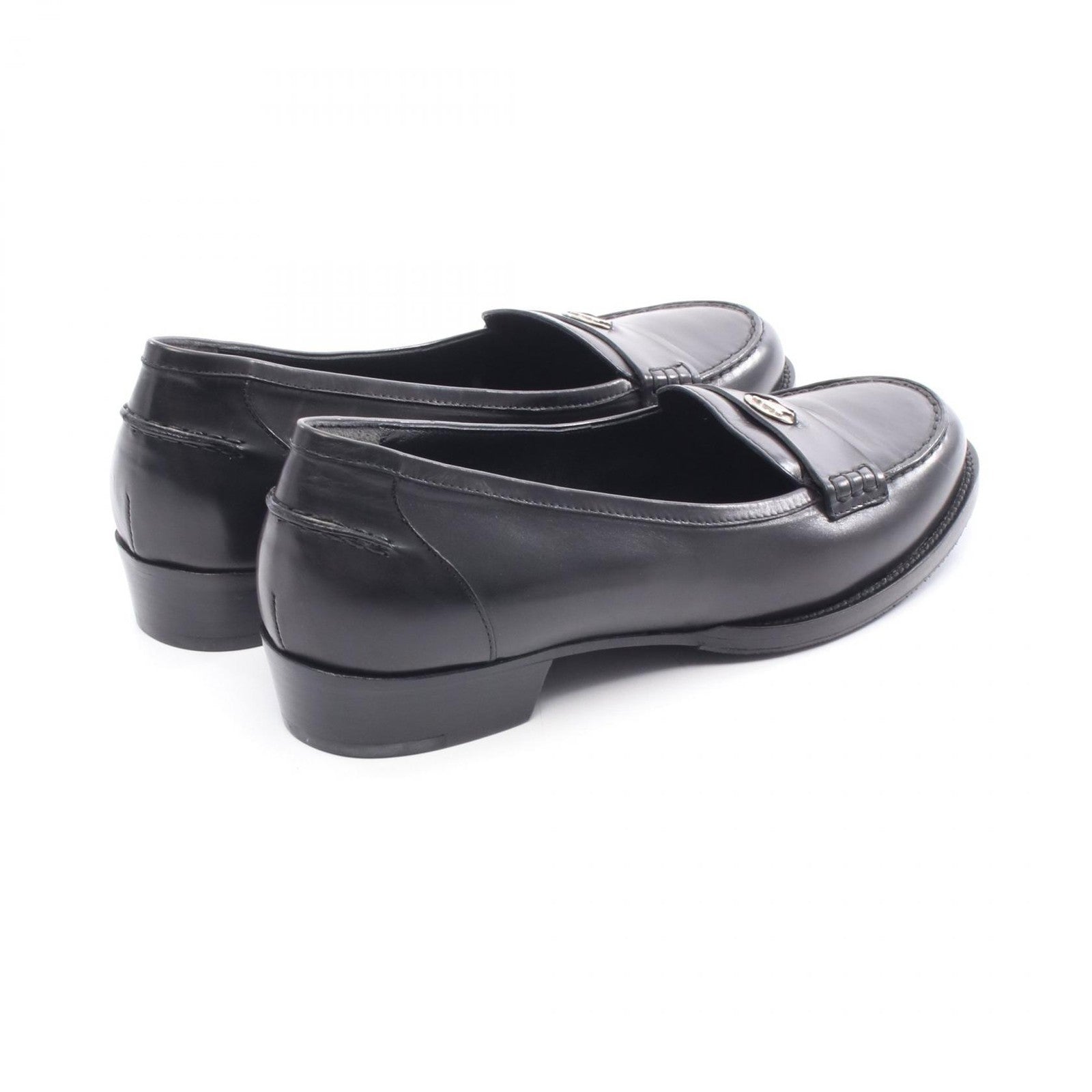 Celine Coin Loafers - Black, Leather