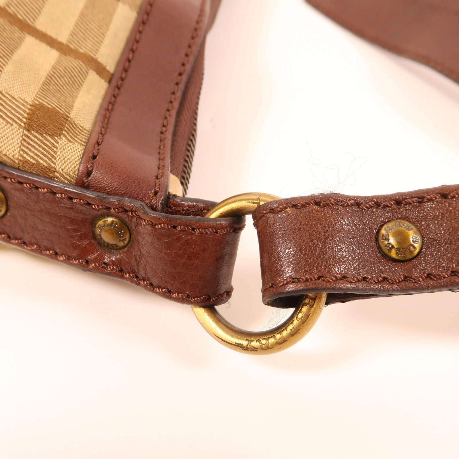 Burberry GHW Shoulder Bag - Brown, Canvas