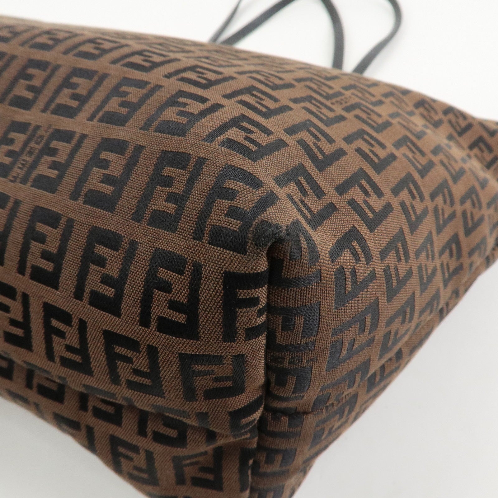 Fendi Zucchino Tote Bag - Brown, Canvas and Leather