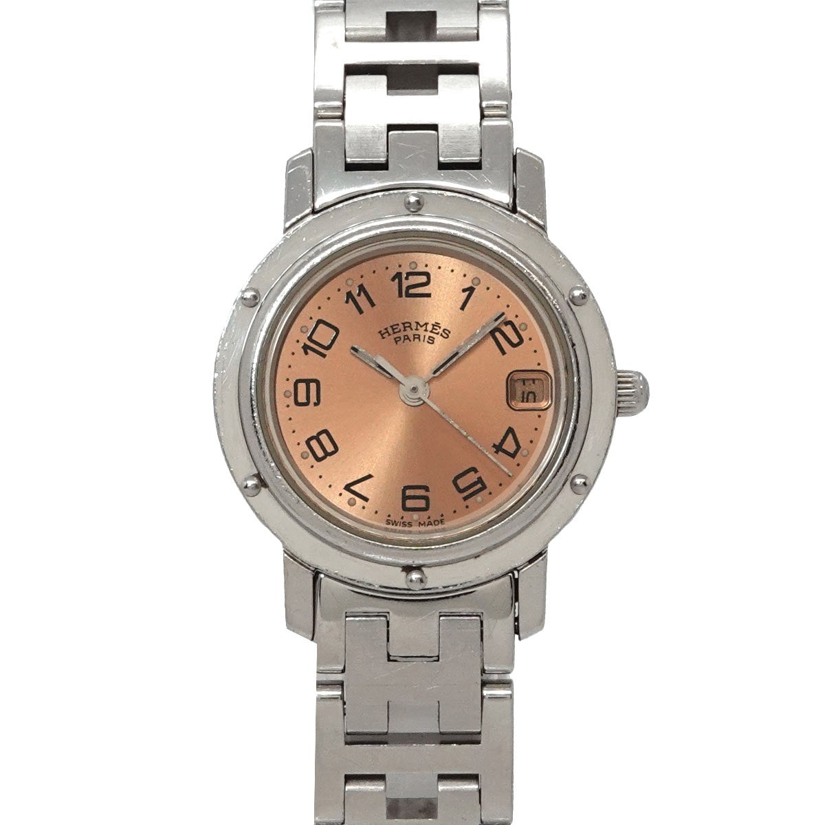 Hermès Clipper CL4 210 Watch - Pink, Stainless Steel