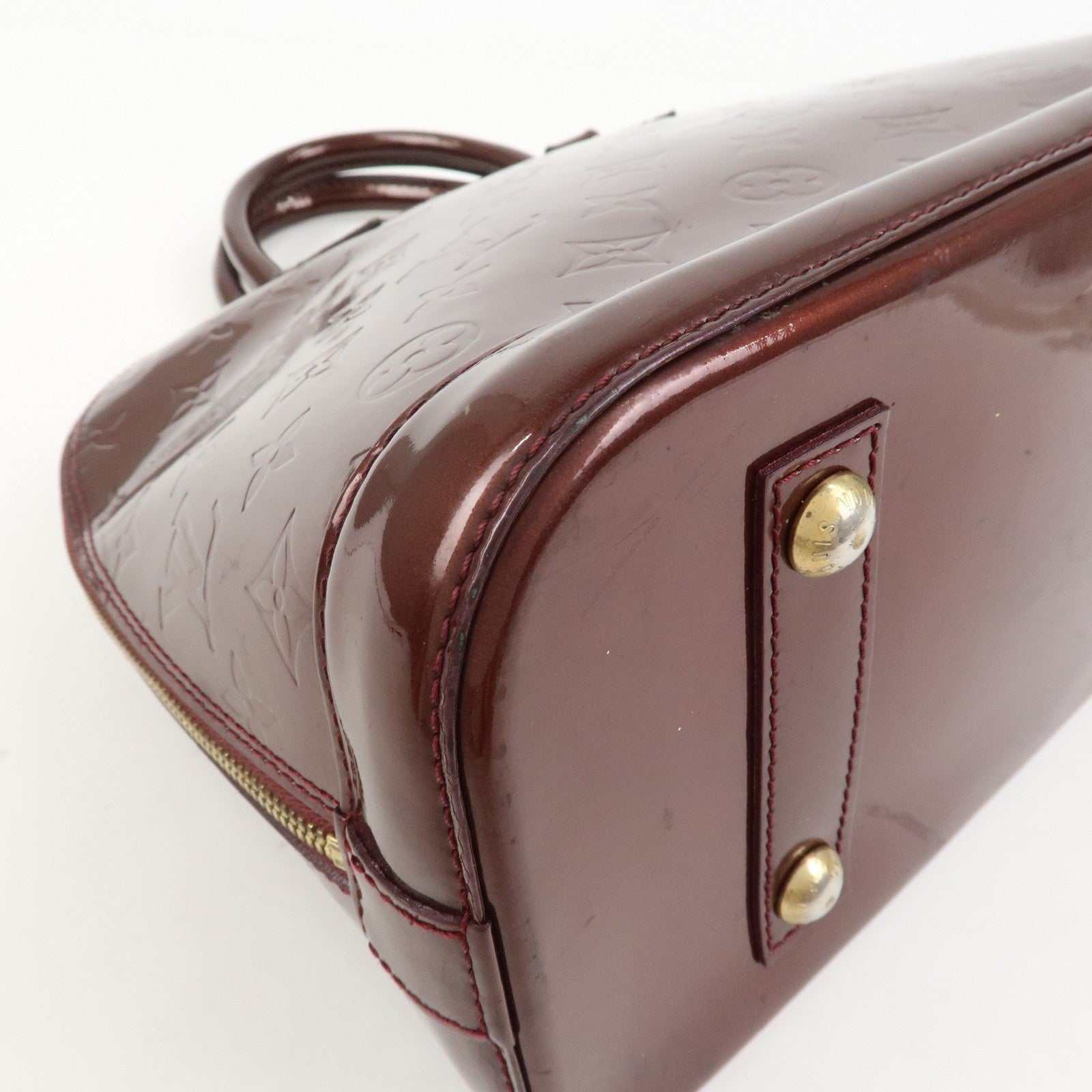 Louis Vuitton Monogram Vernis Alma PM Bag - Rouge Fauviste, Vernis Leather
