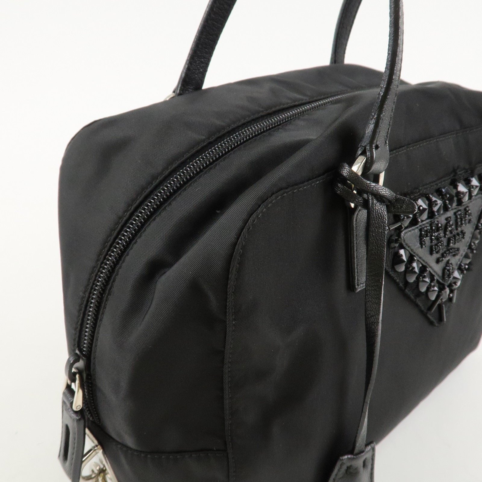 Prada Shoulder Bag - Black, Nylon/Leather