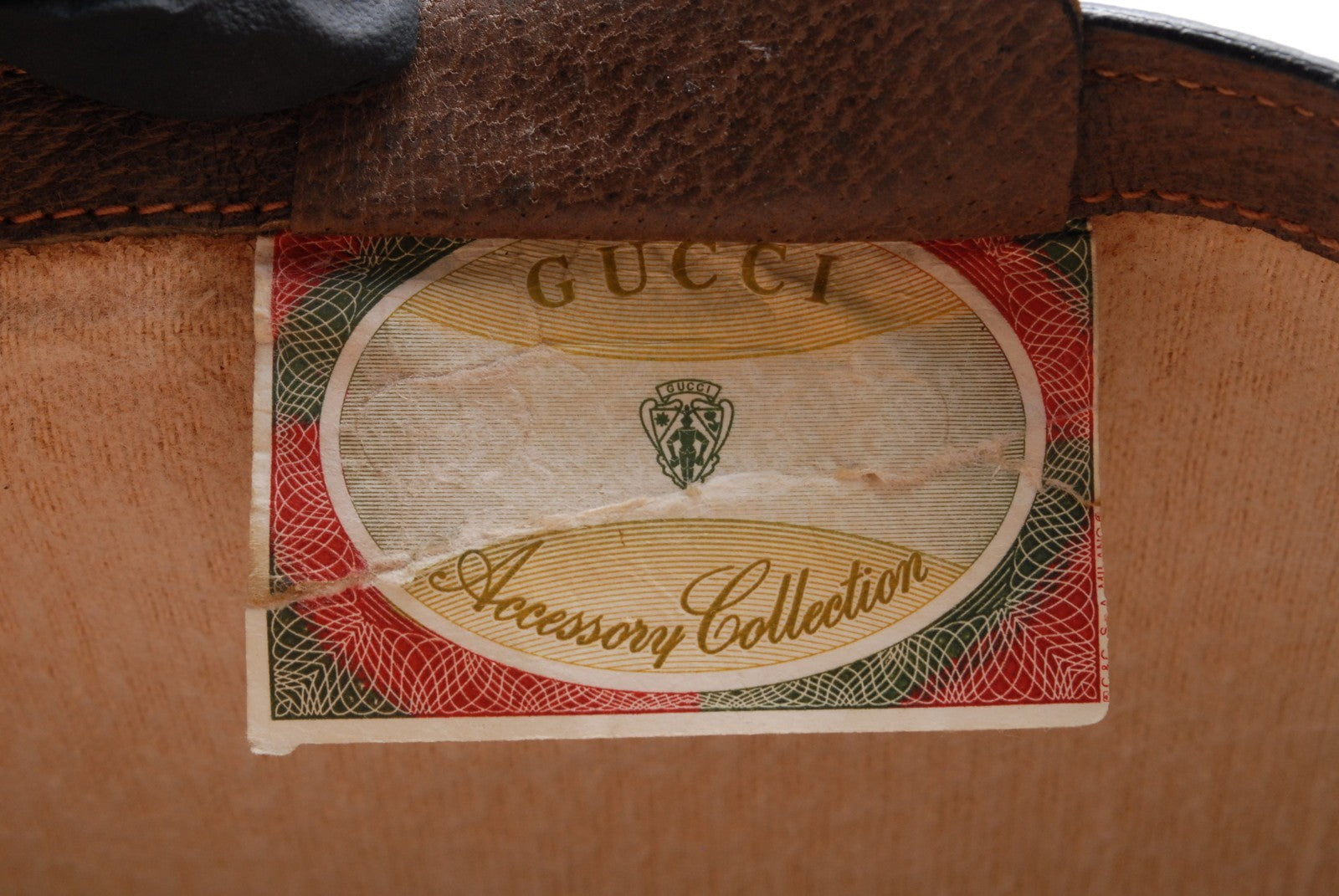 Gucci Sherry Clutch Bag - Beige Brown, PVC