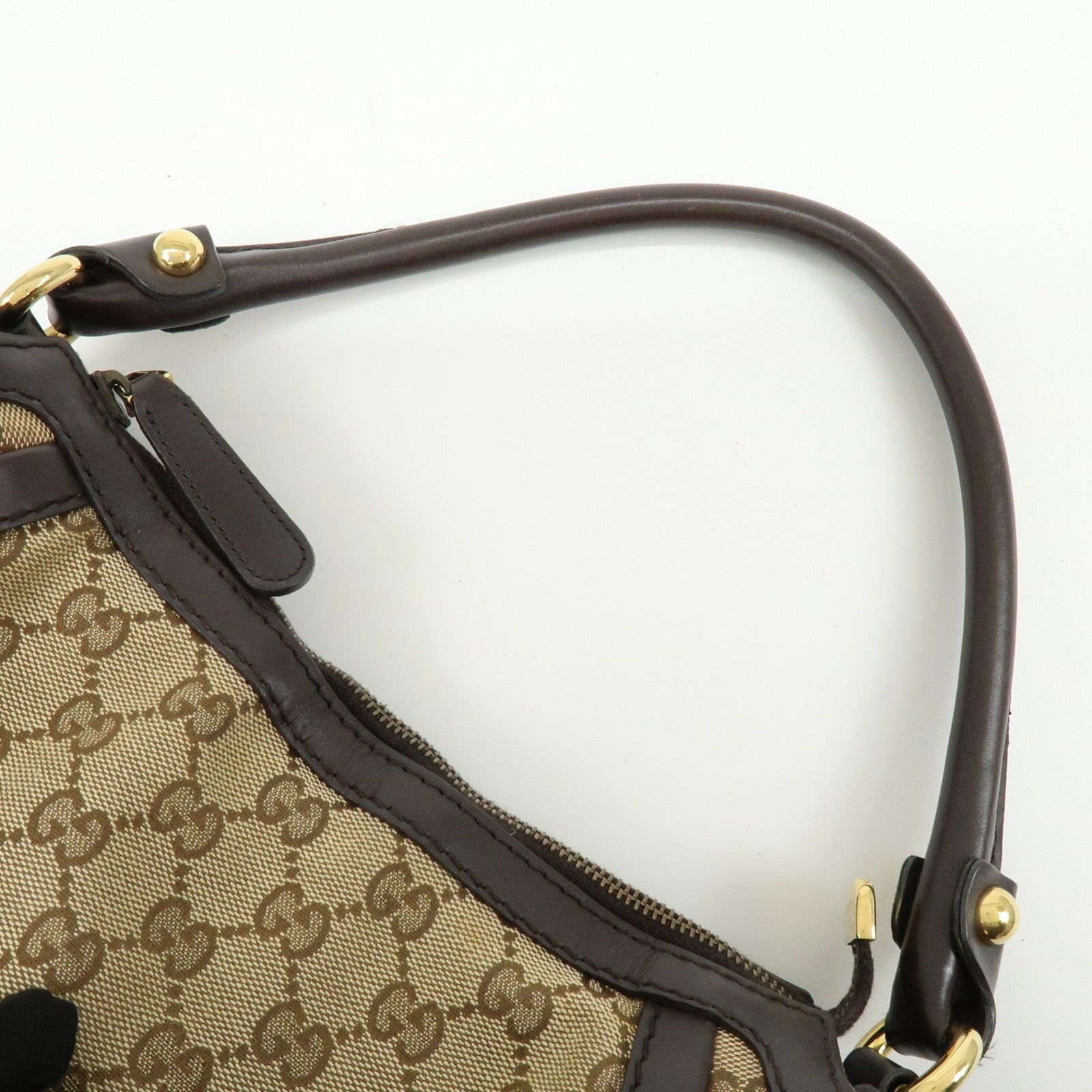 Gucci Shoulder Bag - Beige, Canvas and Leather