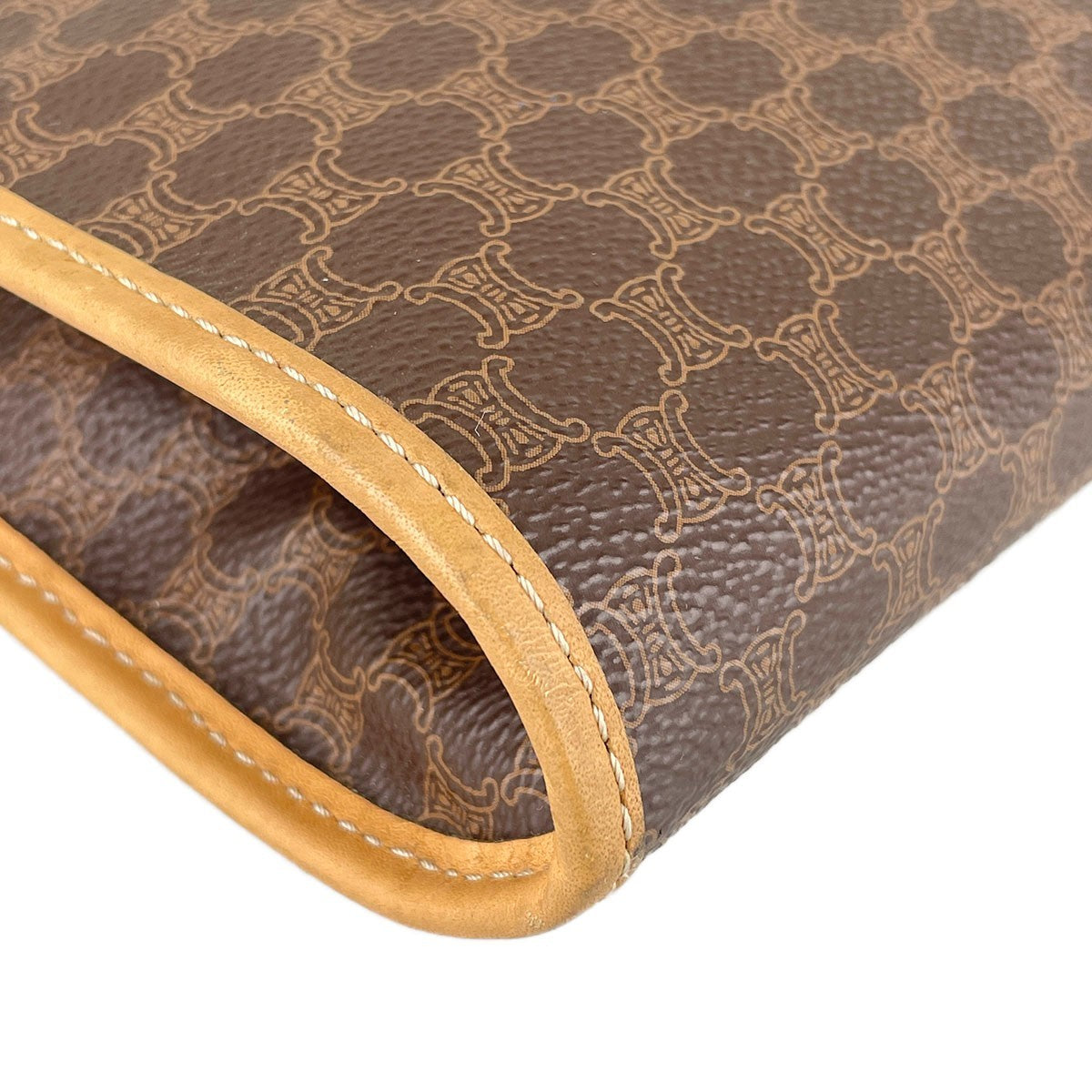 Celine Macadam Clutch Bag - Brown, Leather PVC