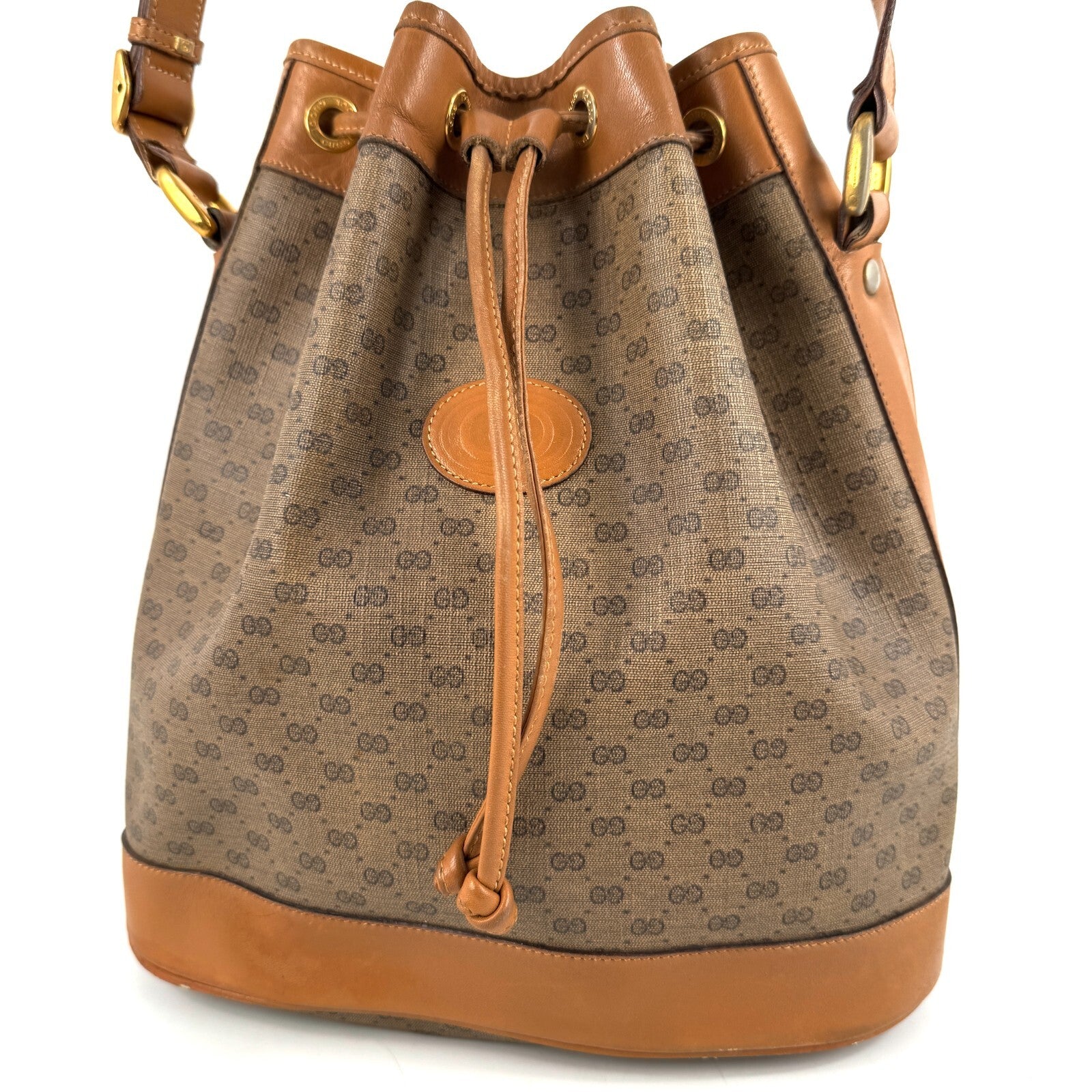 Gucci Micro GG Shoulder Bag - Brown, Leather and PVC