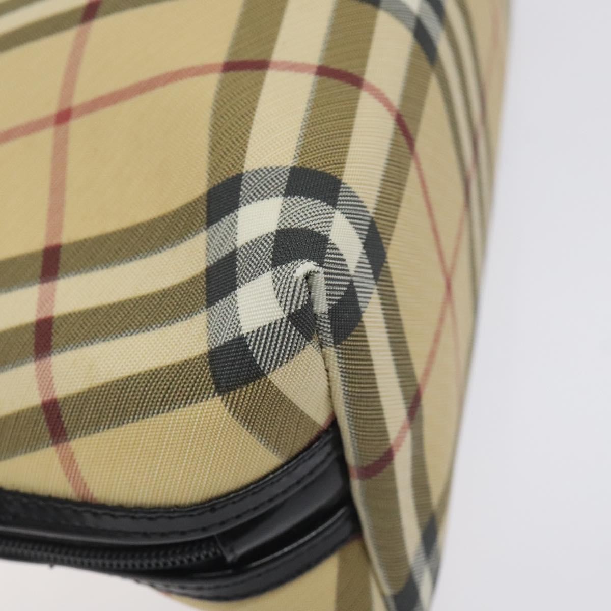 Burberry Nova Check Handbag - Beige/Silver, PVC Leather