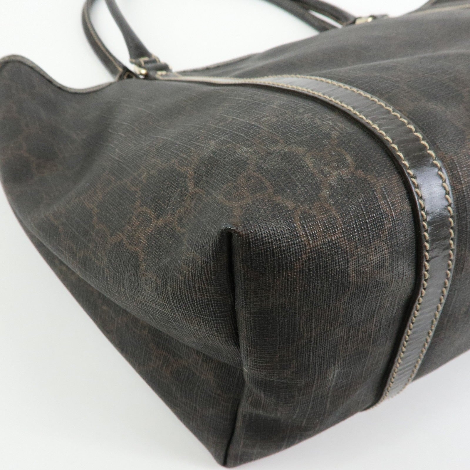 Gucci Supreme Tote Bag - Brown, GG Supreme Patent Leather