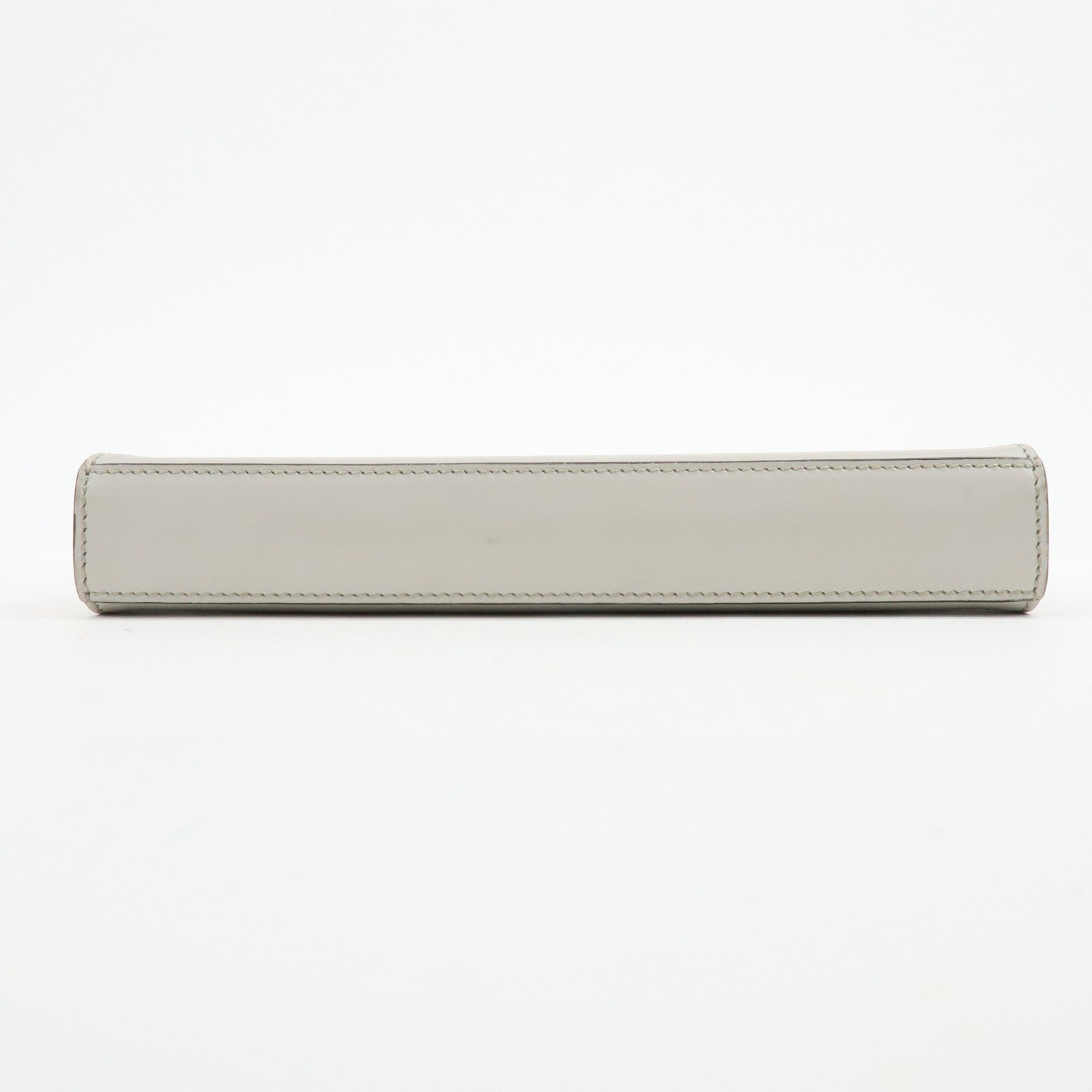 Fendi Logo Shoulder Bag - Light Grey, Leather