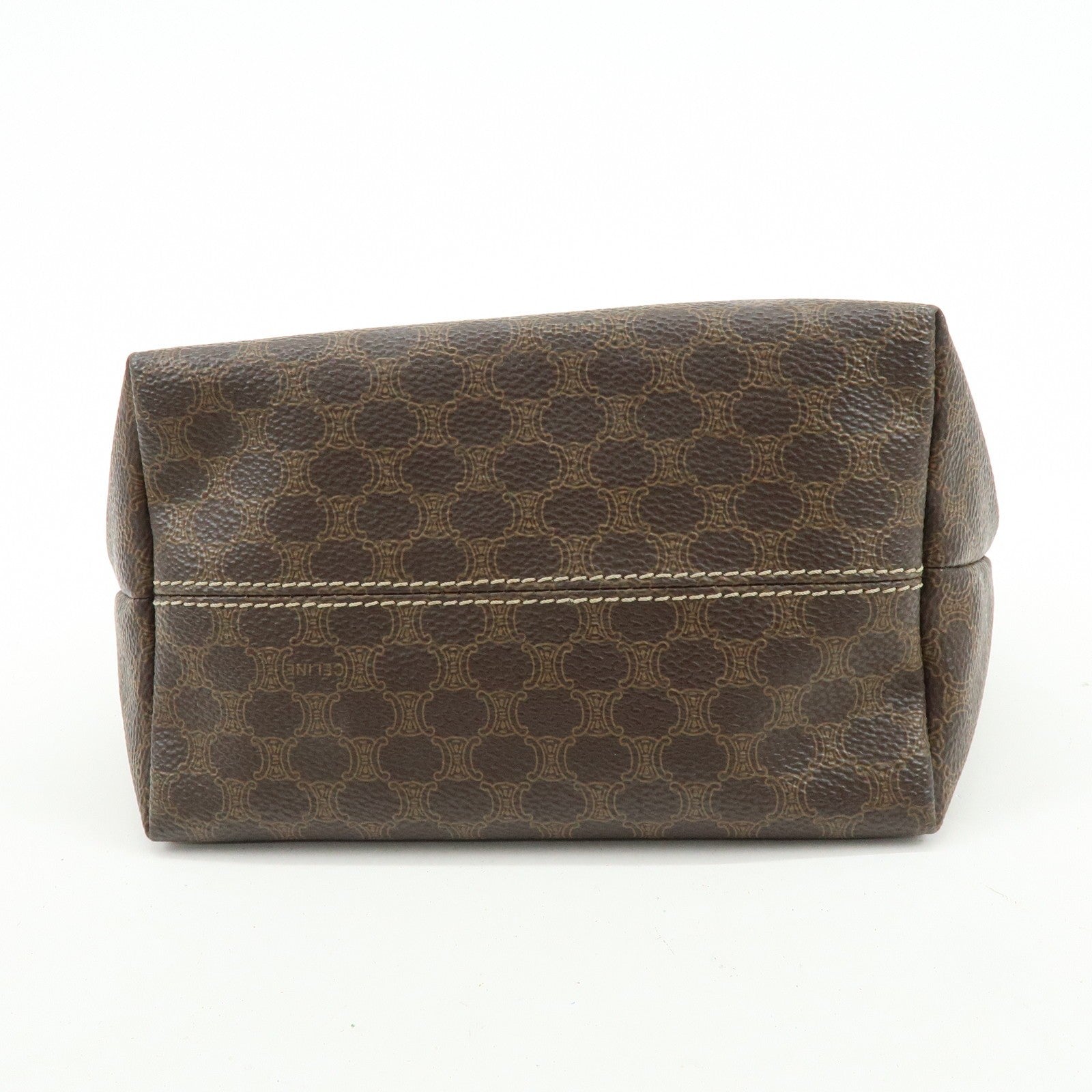 Celine Macadam Hand Bag - Brown, PVC Leather