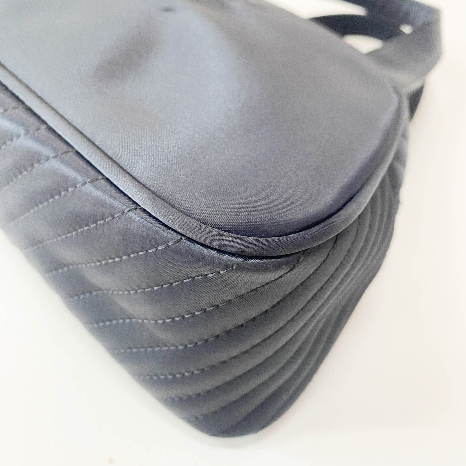 Saint Laurent YSL Hand Bag - Black, Neoprene