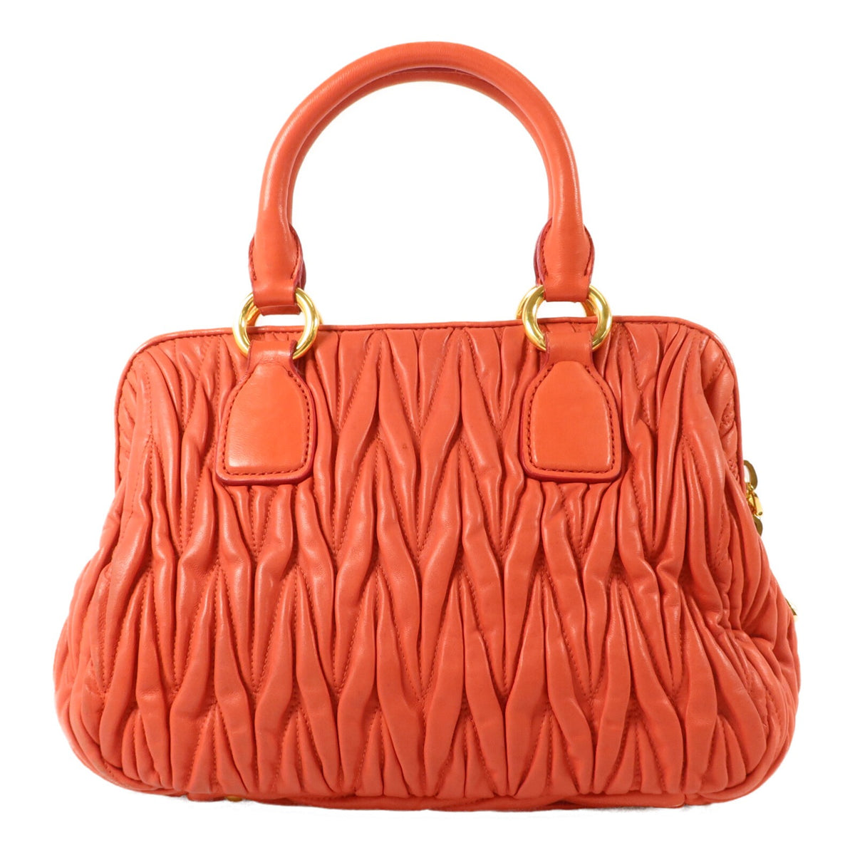 Miu Miu GHW 2 Way Shoulder Bag - Red, Lambskin Leather