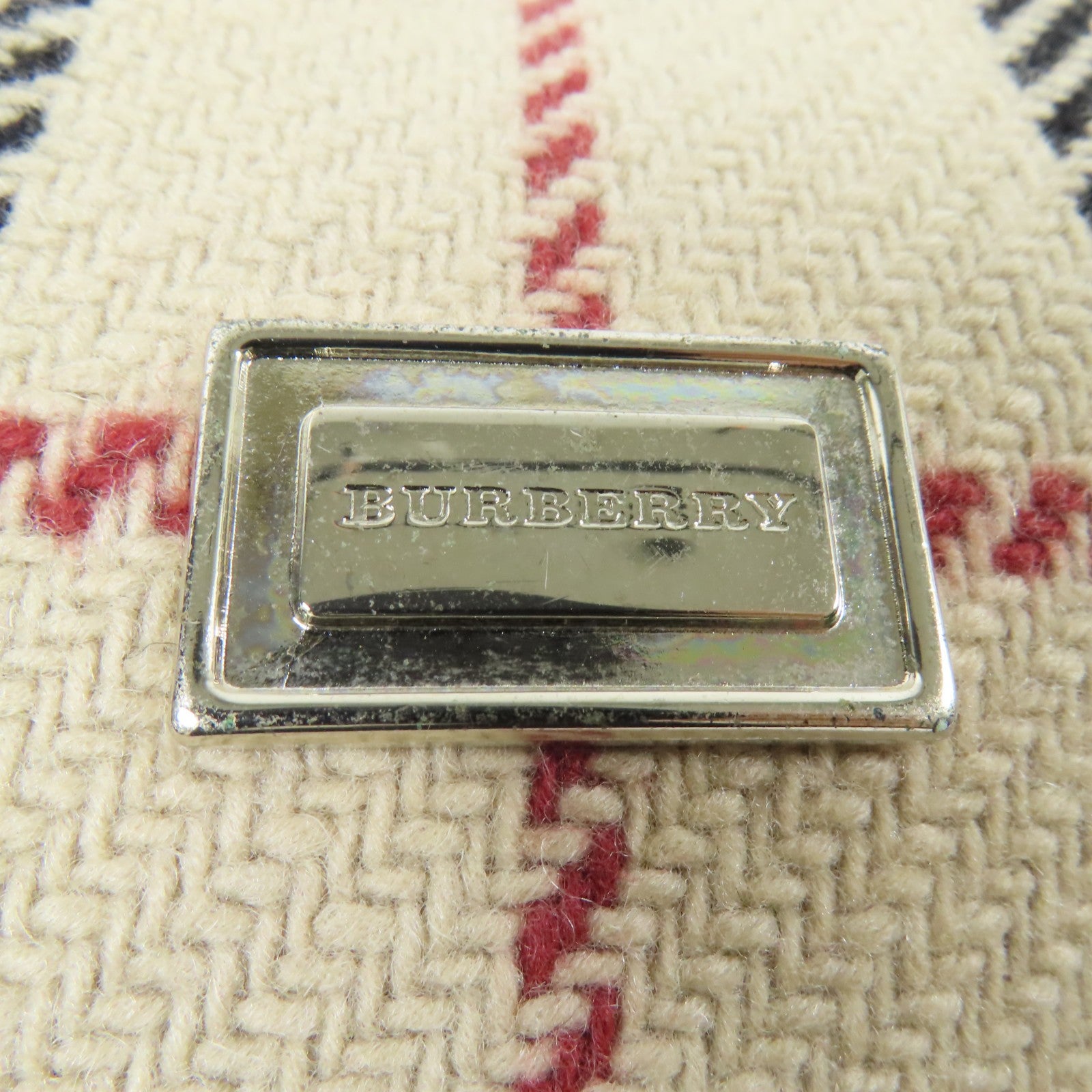 Burberry SHW Shoulder Bag - Beige, Wool