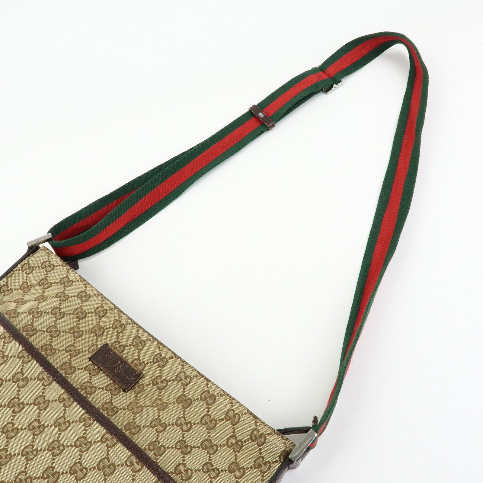 Gucci Shoulder Crossbody Bag - Beige, GG Canvas, Leather