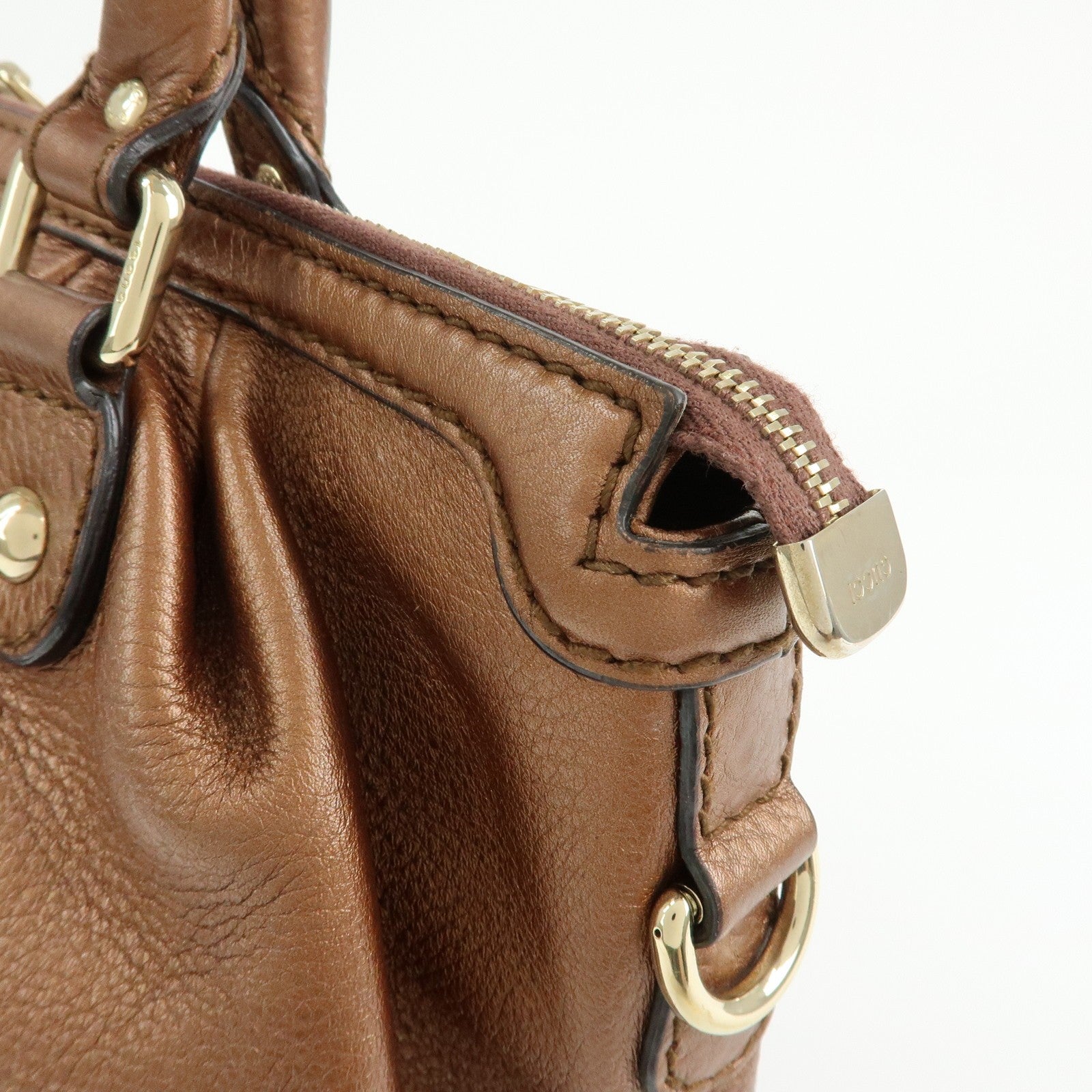 GUCCI Sukey Interlocking G Leather 2Way Bag Shoulder Bag