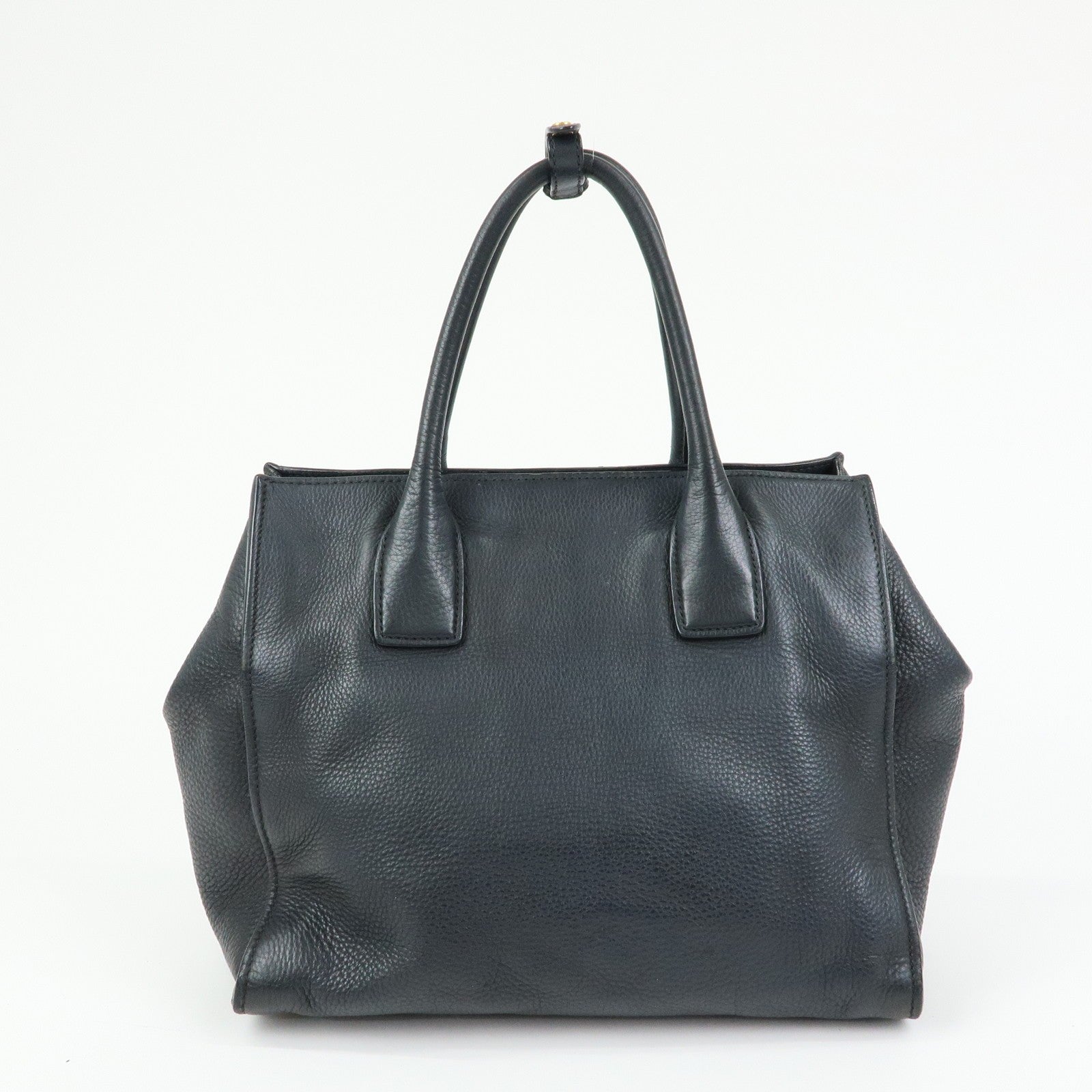 Prada 2way Bag Handbag - Black, Calf Leather