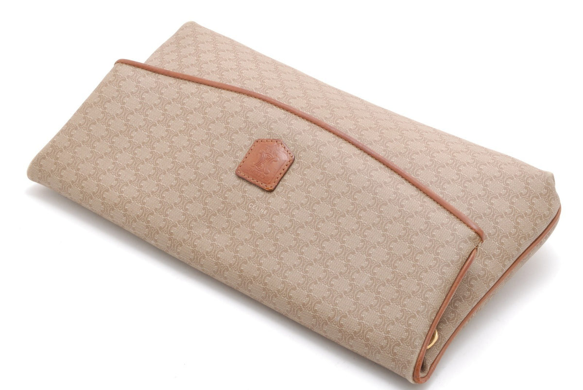 Celine Macadam Clutch Bag - Beige, PVC