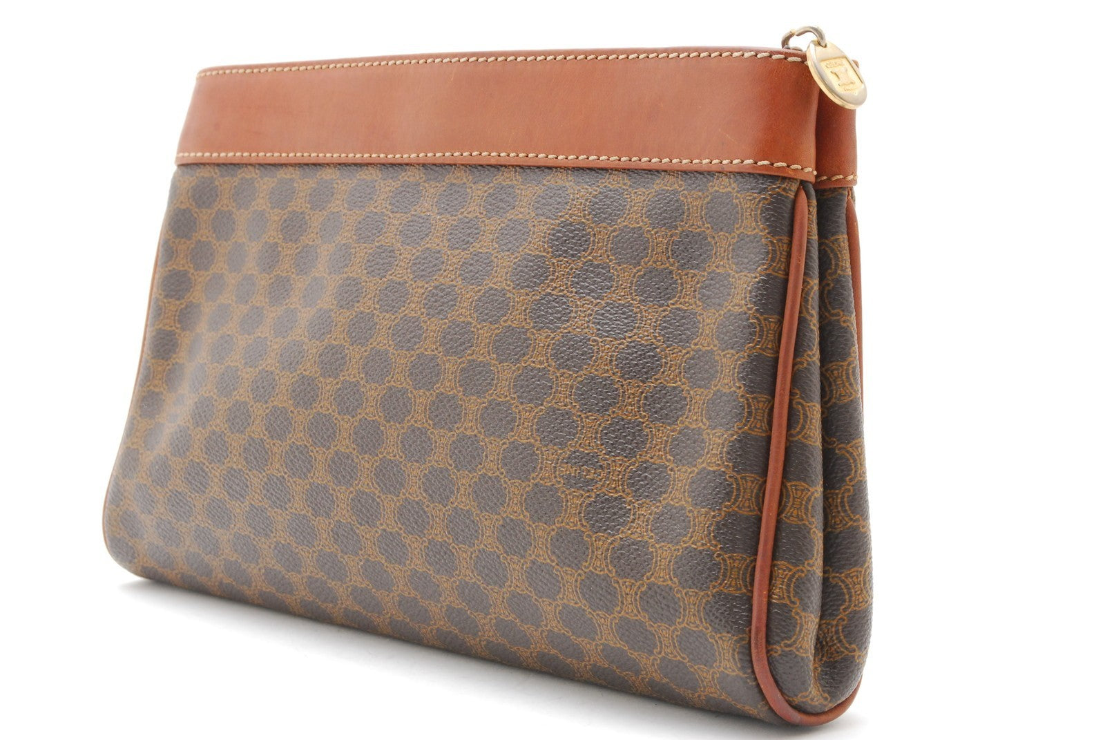 Celine Macadam Clutch - Brown, PVC Leather