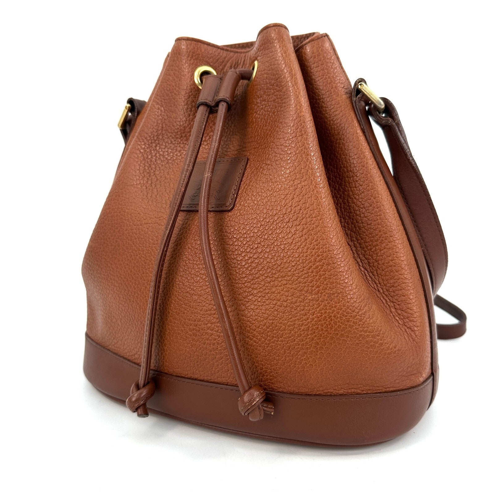 Burberry Burberrys Nova Bucket Drawstring Shoulder Bag - Brown, Leather