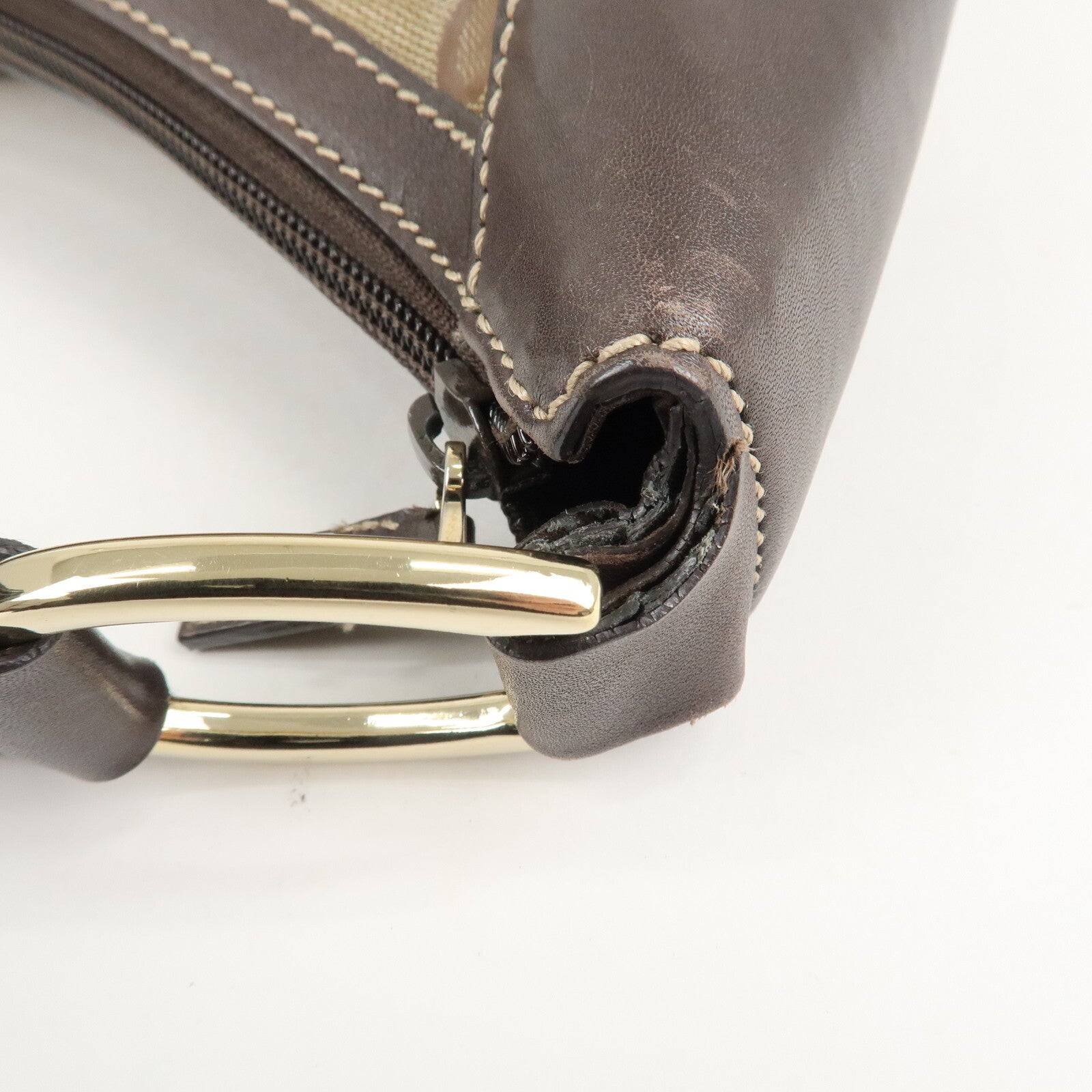 Gucci Shoulder Bag - Beige/Brown, GG Crystal Leather
